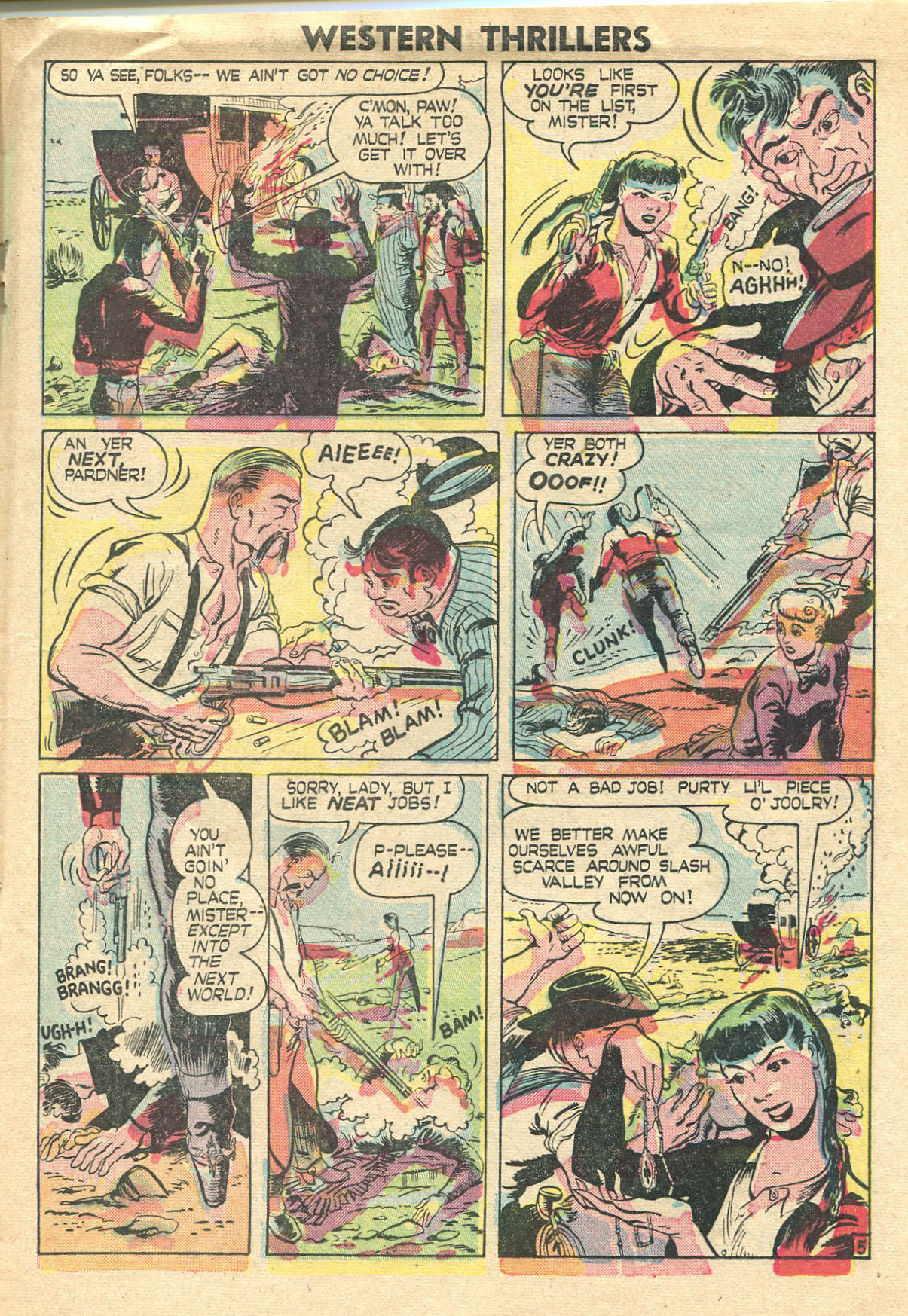 Read online Western Thrillers (1948) comic -  Issue #1 - 17
