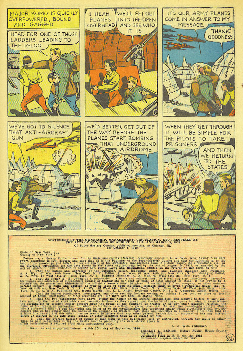 Read online Super-Mystery Comics comic -  Issue #6 - 46