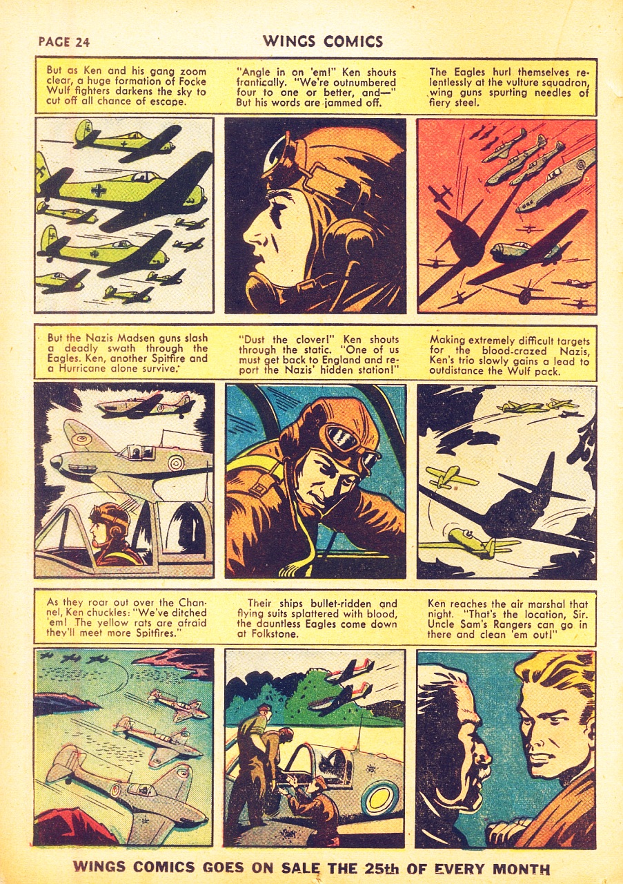 Read online Wings Comics comic -  Issue #28 - 27