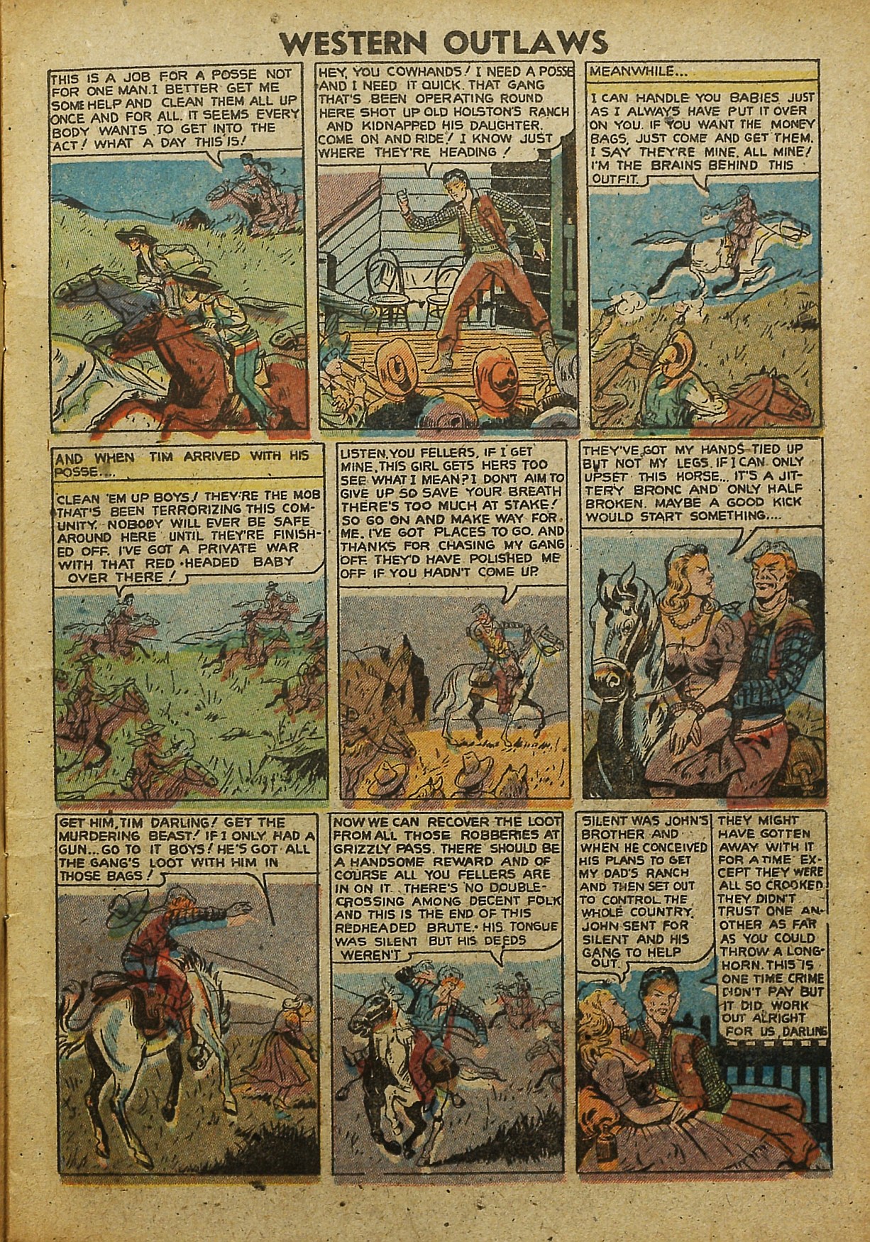 Read online Western Outlaws (1948) comic -  Issue #20 - 11