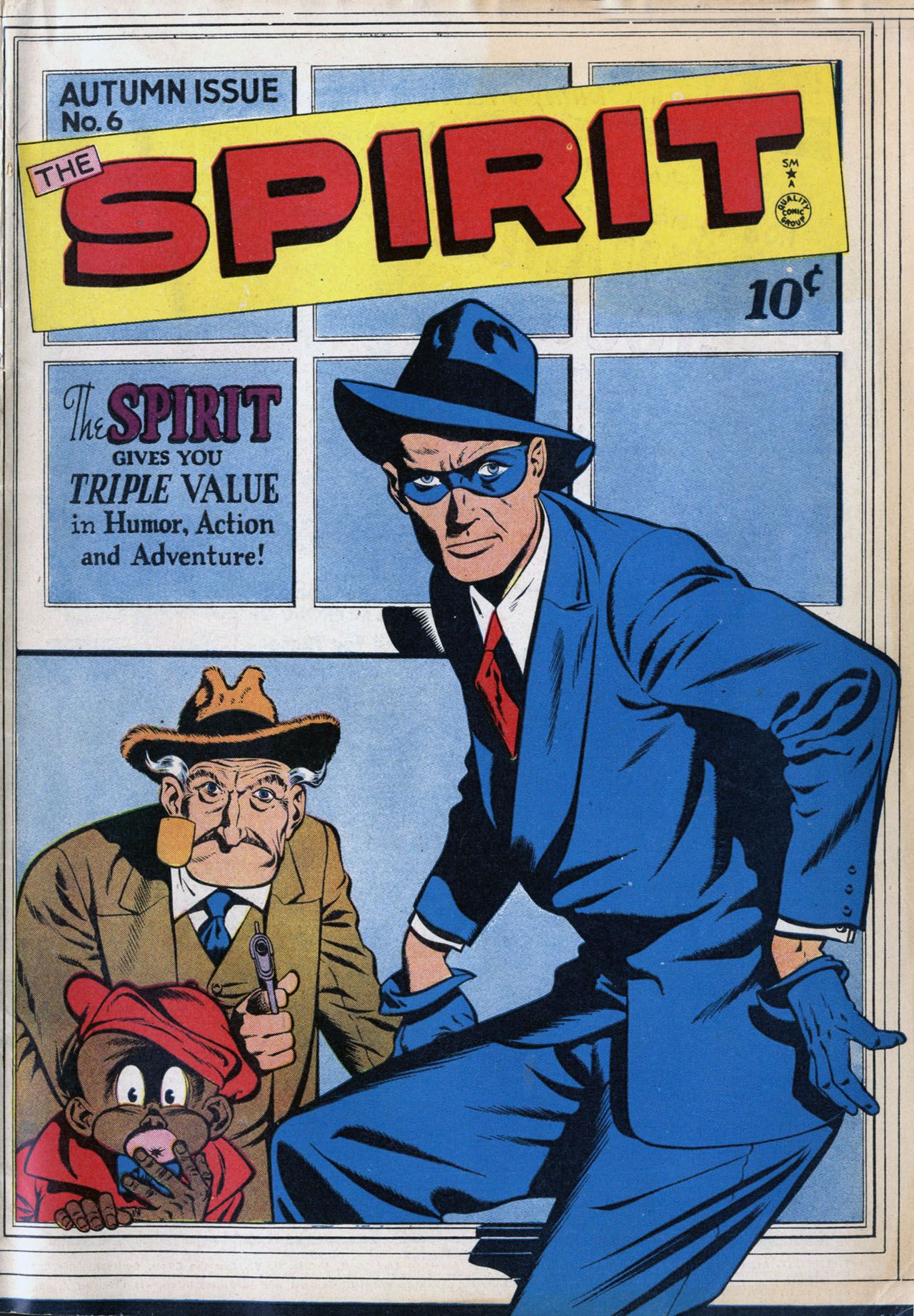 Read online The Spirit (1944) comic -  Issue #6 - 1