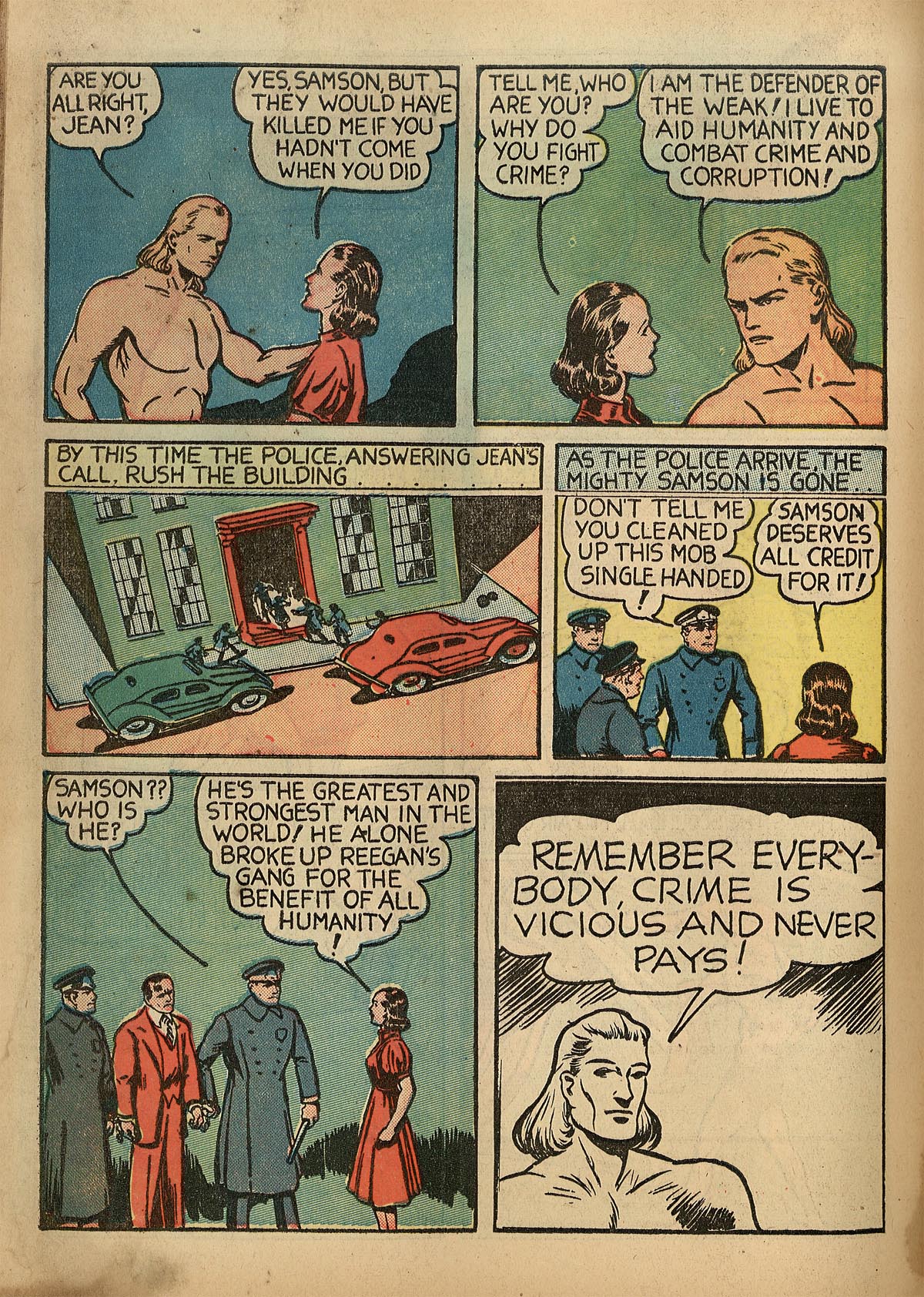 Read online Samson (1940) comic -  Issue #1 - 61