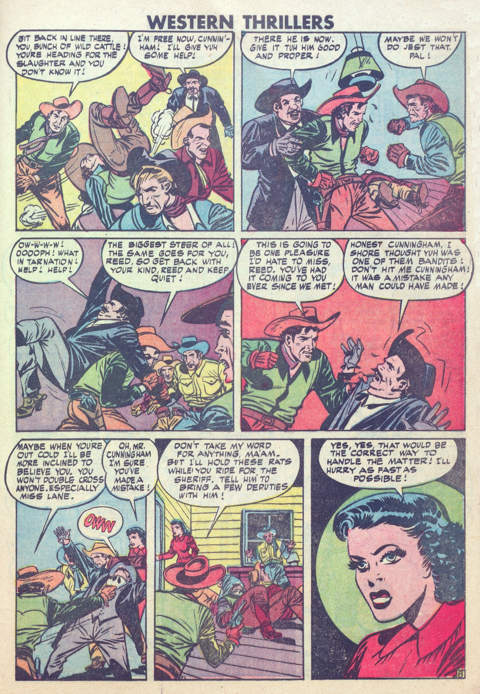 Read online Western Thrillers (1948) comic -  Issue #6 - 31