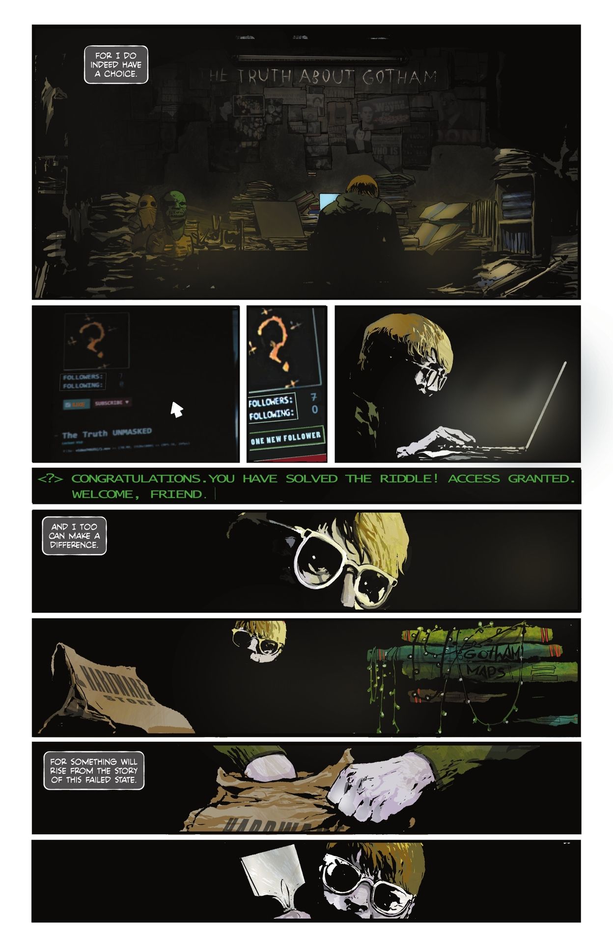 Read online The Riddler: Year One comic -  Issue #5 - 33