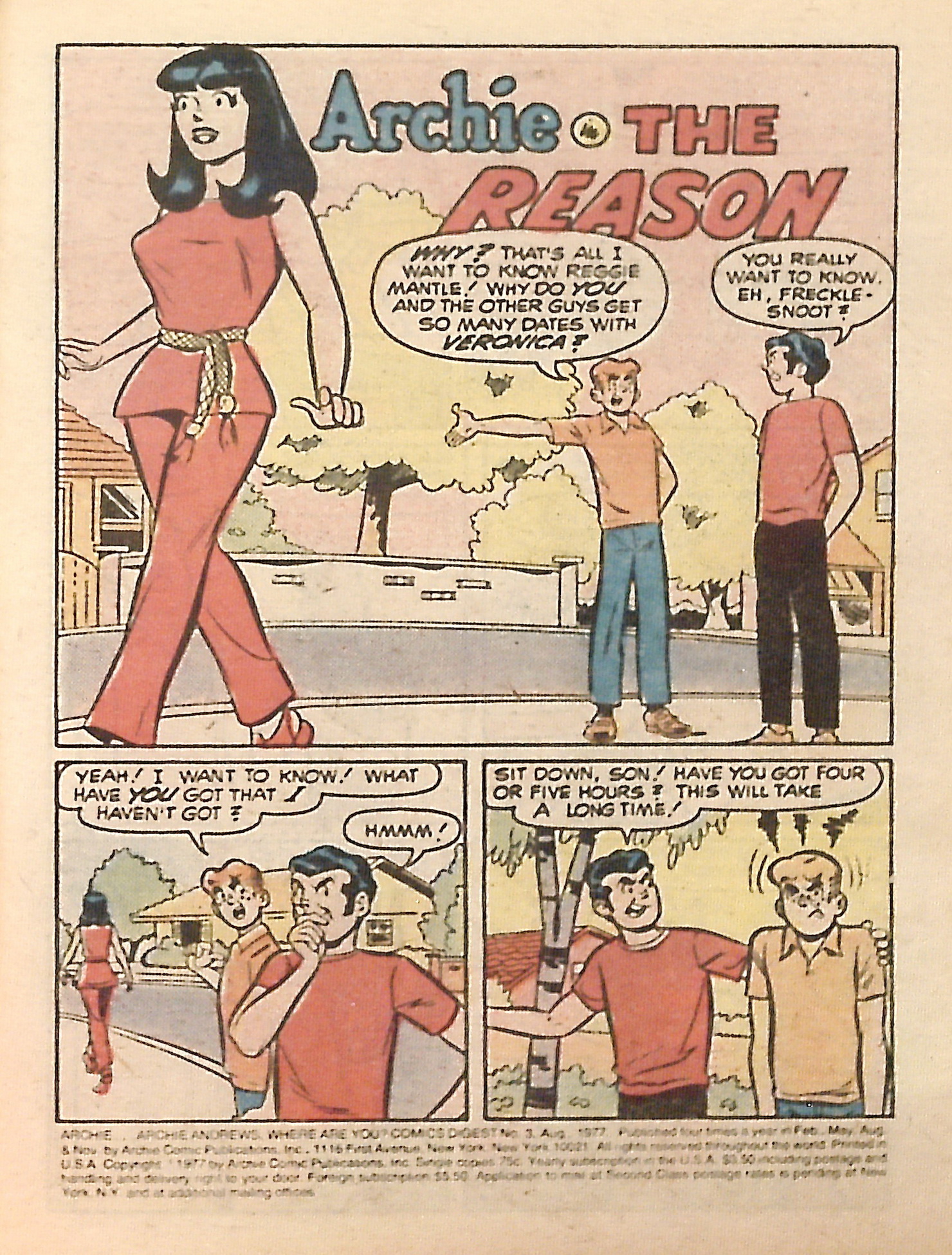 Read online Archie...Archie Andrews, Where Are You? Digest Magazine comic -  Issue #3 - 3