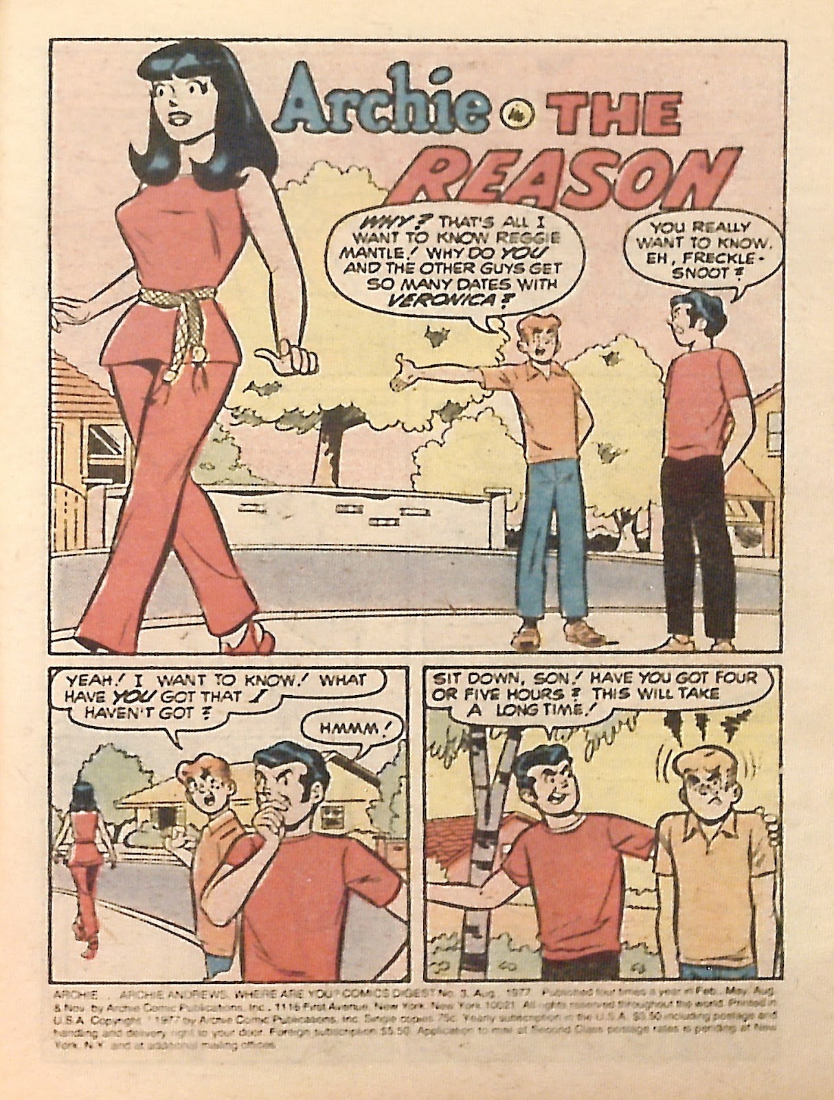 Archie...Archie Andrews, Where Are You? Digest Magazine issue 3 - Page 3