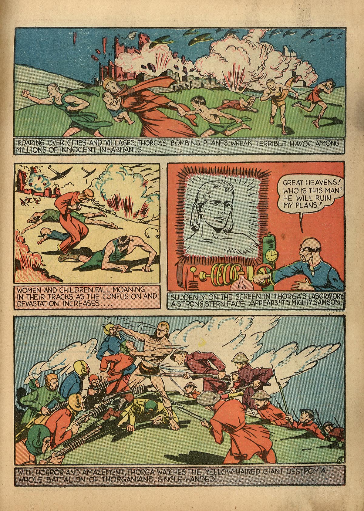 Read online Samson (1940) comic -  Issue #1 - 20