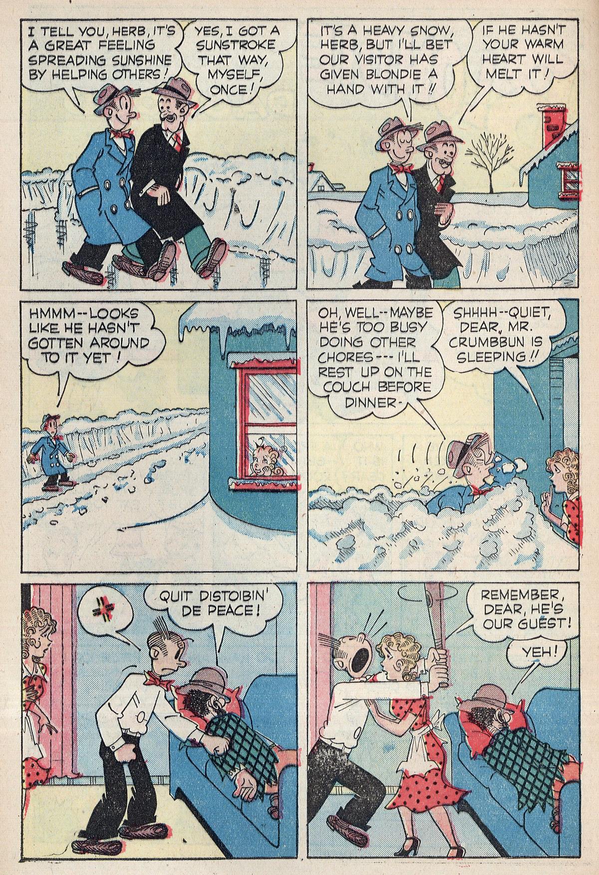Read online Blondie Comics (1947) comic -  Issue #10 - 4
