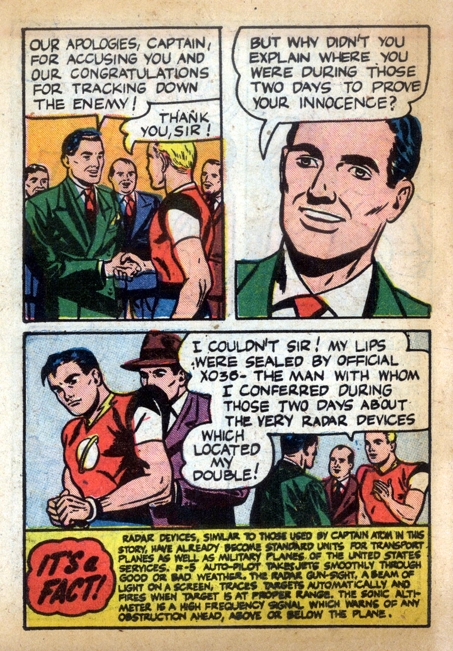 Read online Captain Atom (1950) comic -  Issue #6 - 22