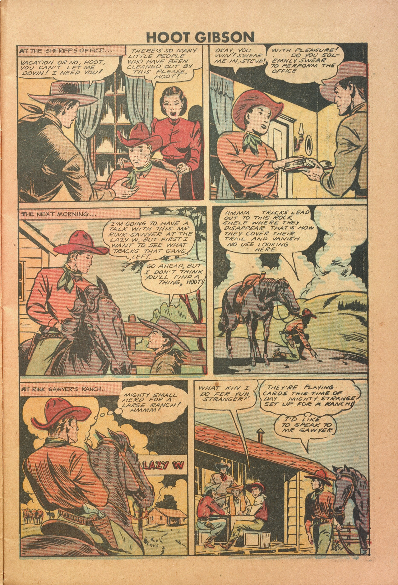 Read online Hoot Gibson comic -  Issue #1 - 9