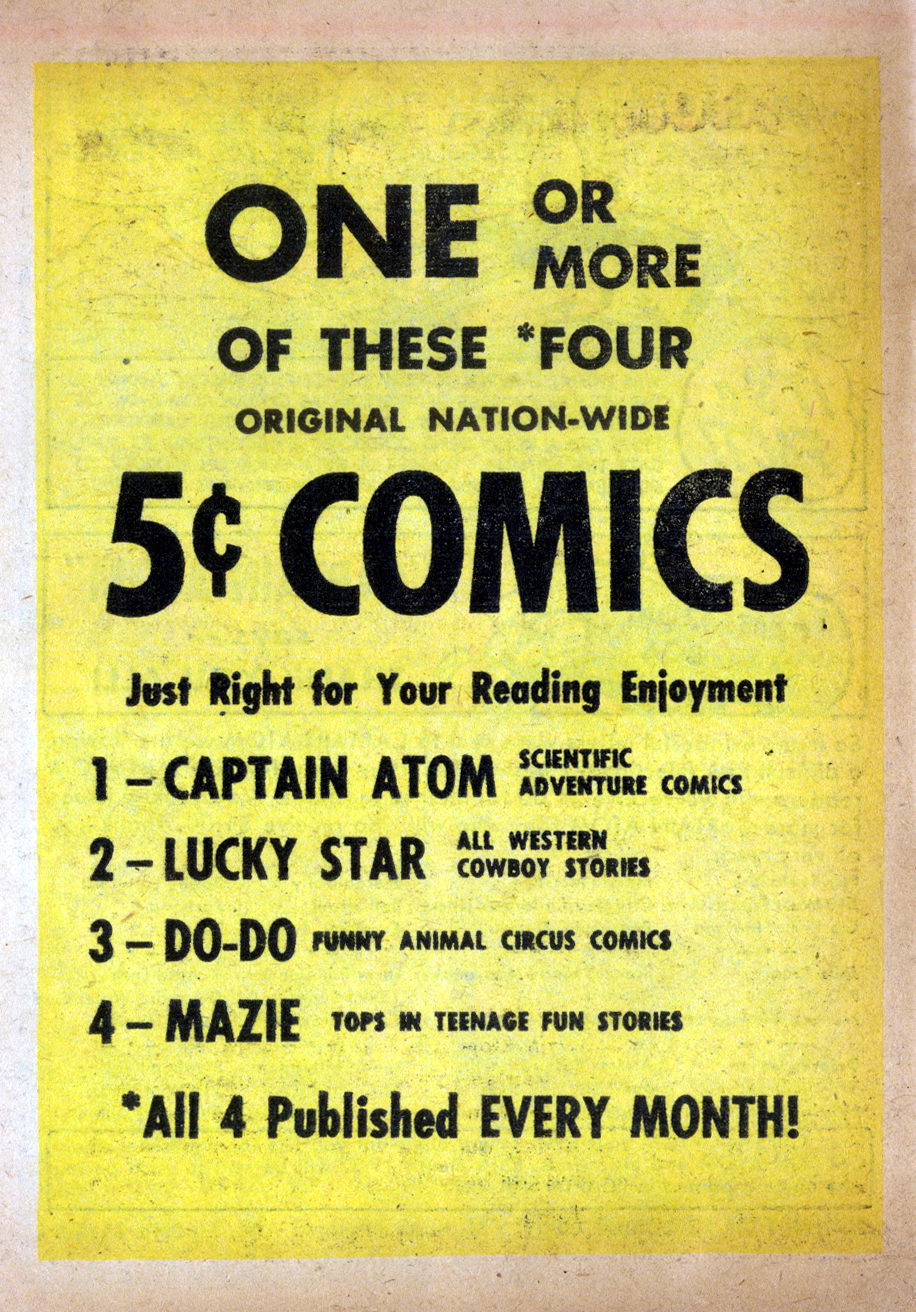 Read online Captain Atom (1950) comic -  Issue #6 - 34