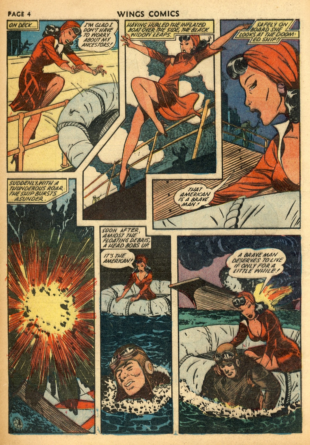 Read online Wings Comics comic -  Issue #29 - 6