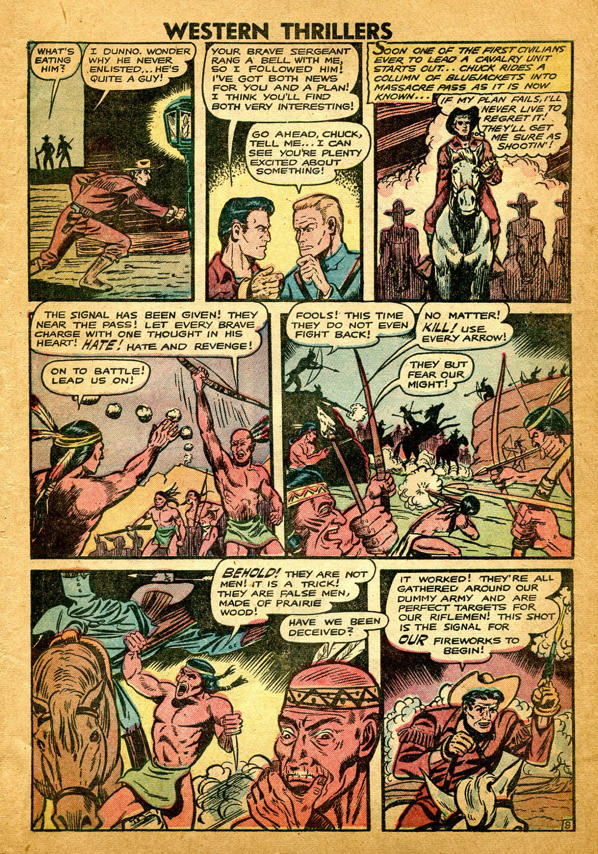 Read online Western Thrillers (1948) comic -  Issue #5 - 9