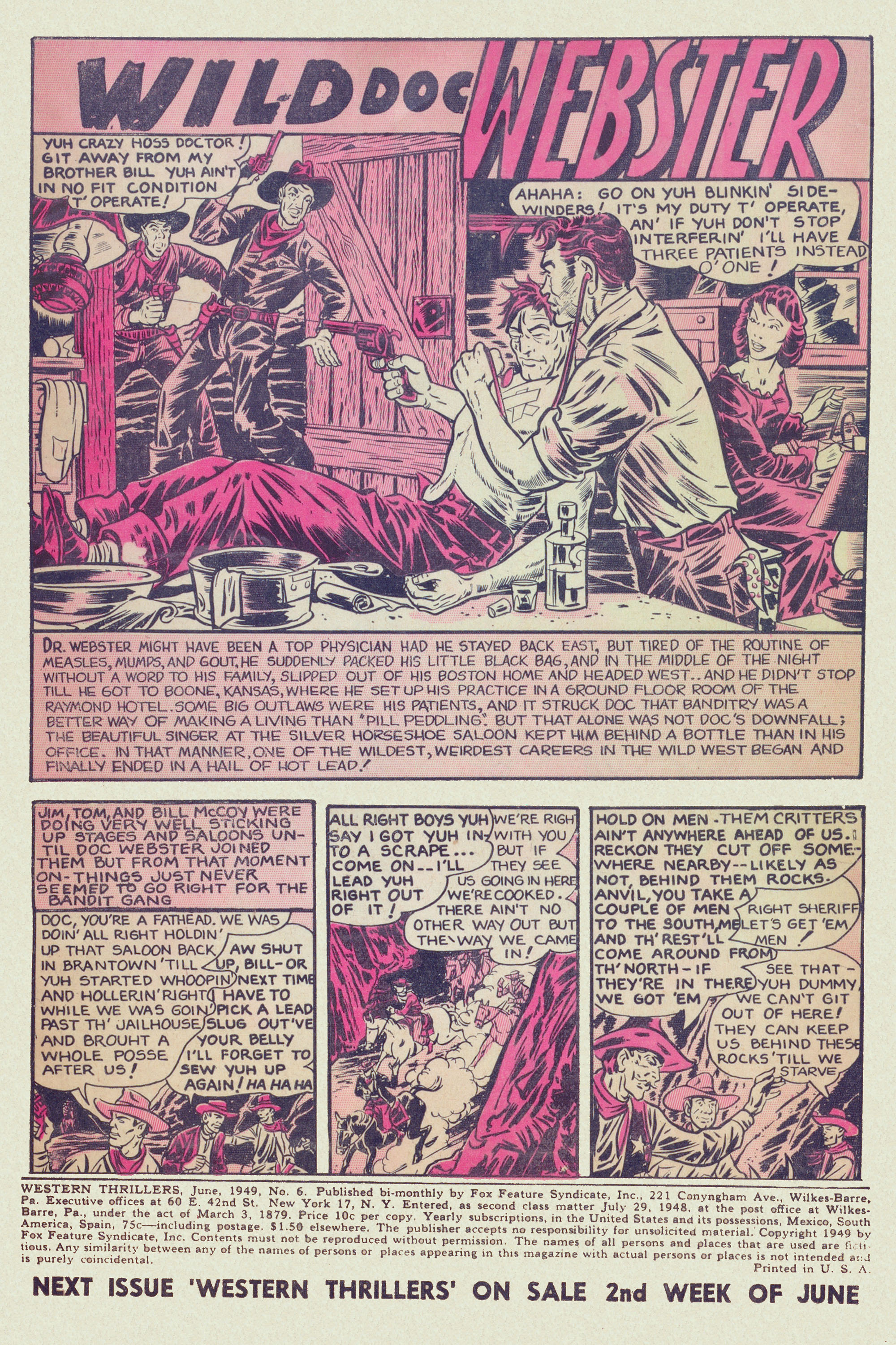 Read online Western Thrillers (1948) comic -  Issue #6 - 2