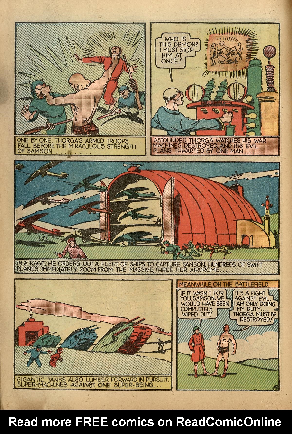 Read online Samson (1940) comic -  Issue #1 - 21