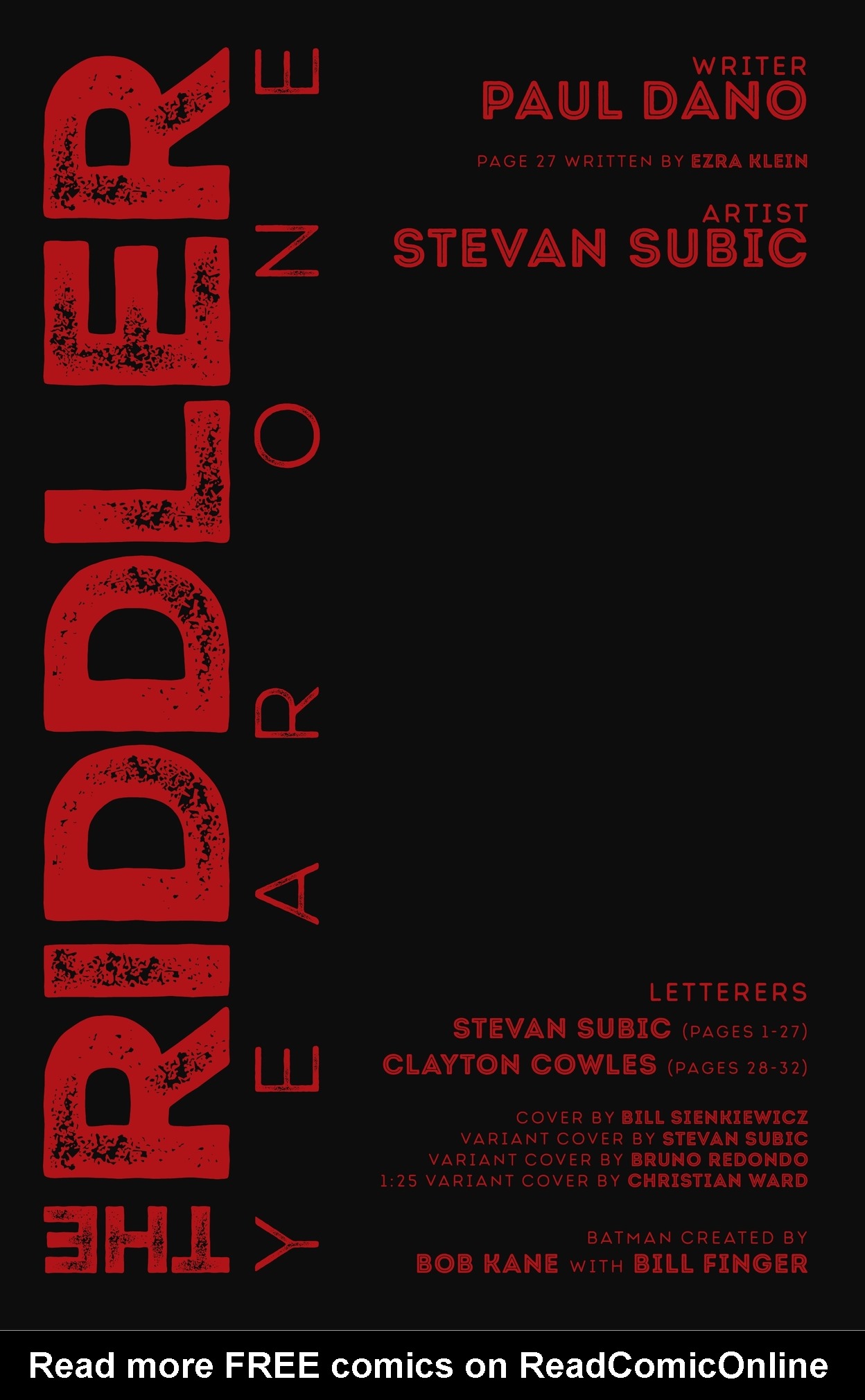 Read online The Riddler: Year One comic -  Issue #5 - 2