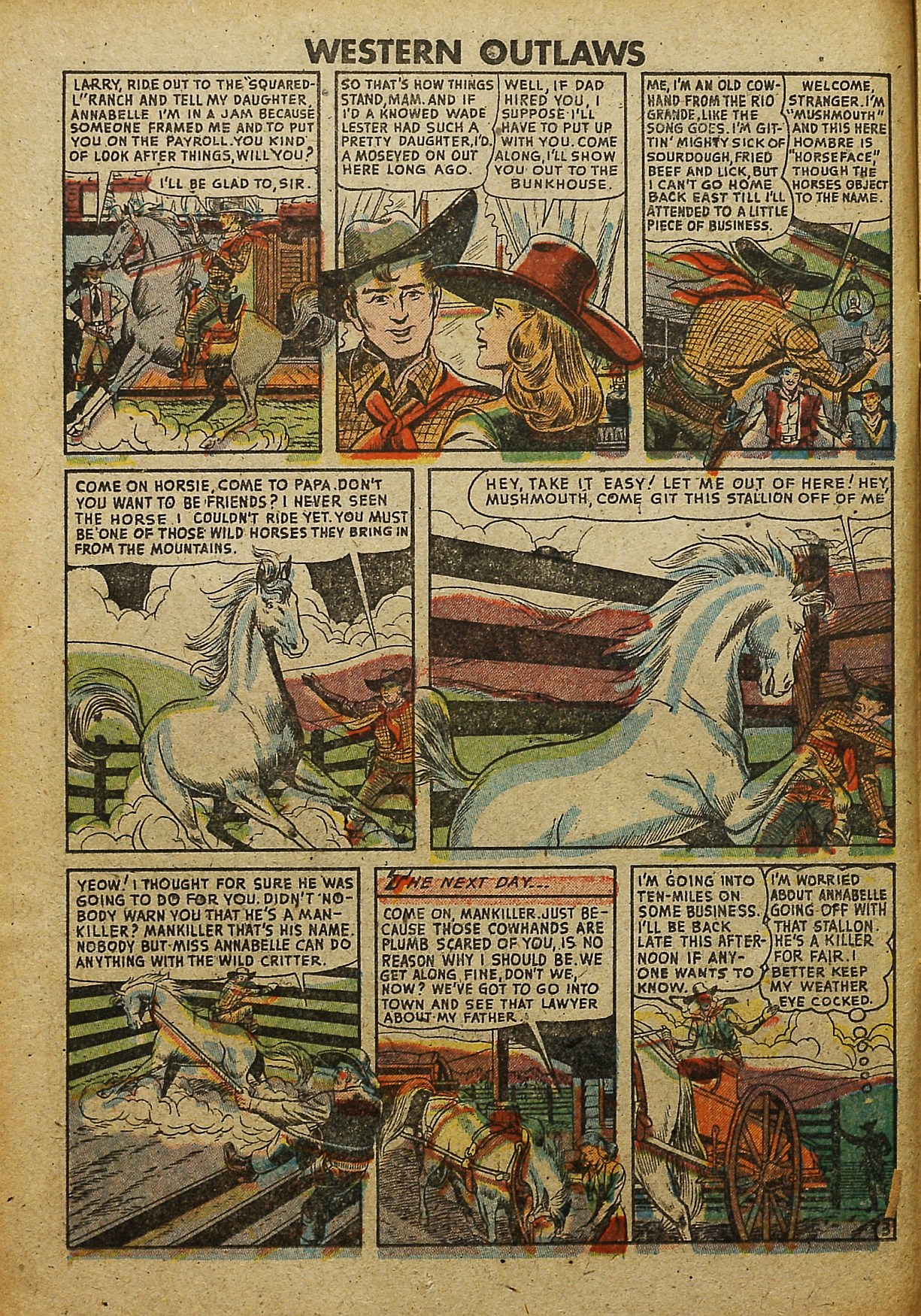 Read online Western Outlaws (1948) comic -  Issue #20 - 14