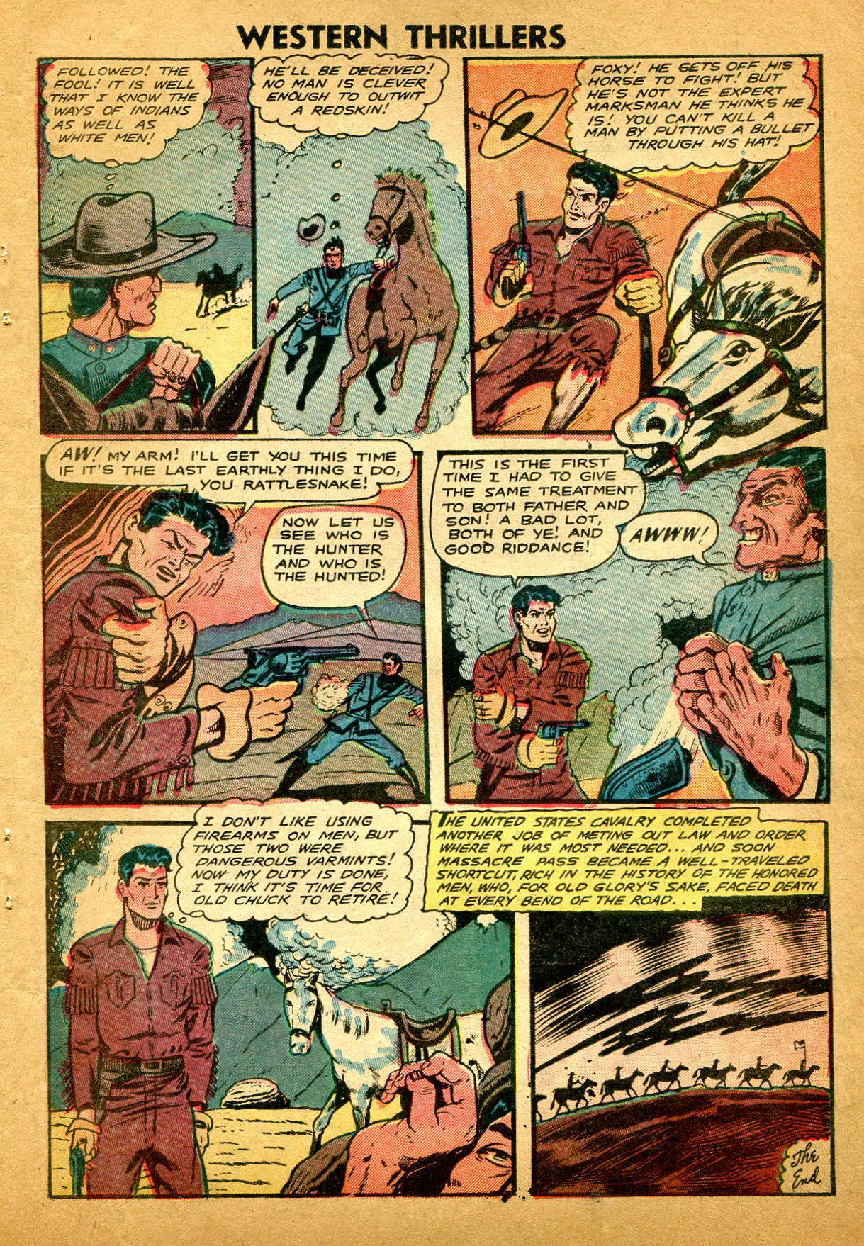Read online Western Thrillers (1948) comic -  Issue #5 - 11