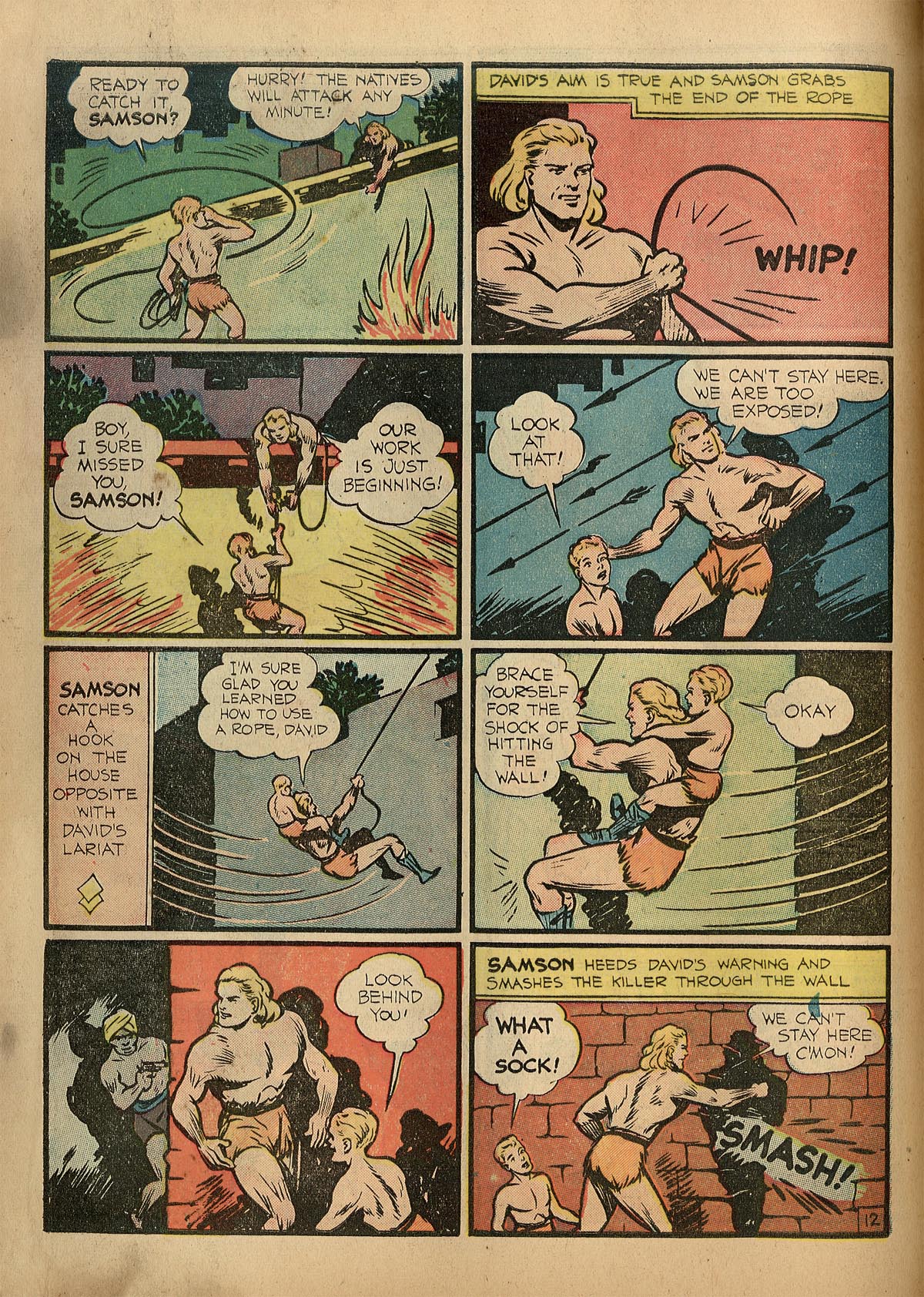 Read online Samson (1940) comic -  Issue #1 - 15