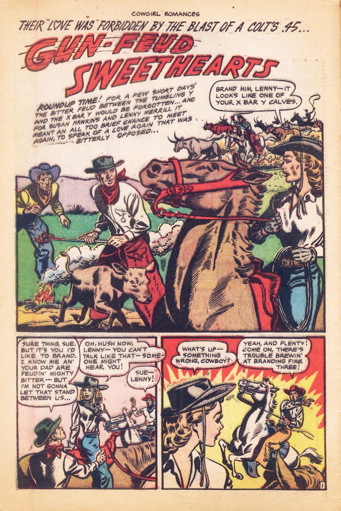 Read online Cowgirl Romances (1950) comic -  Issue #9 - 4