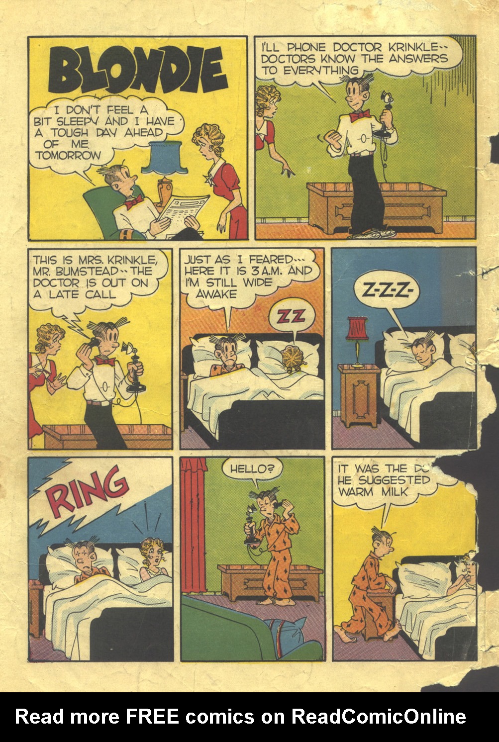 Read online Blondie Comics (1947) comic -  Issue #4 - 36