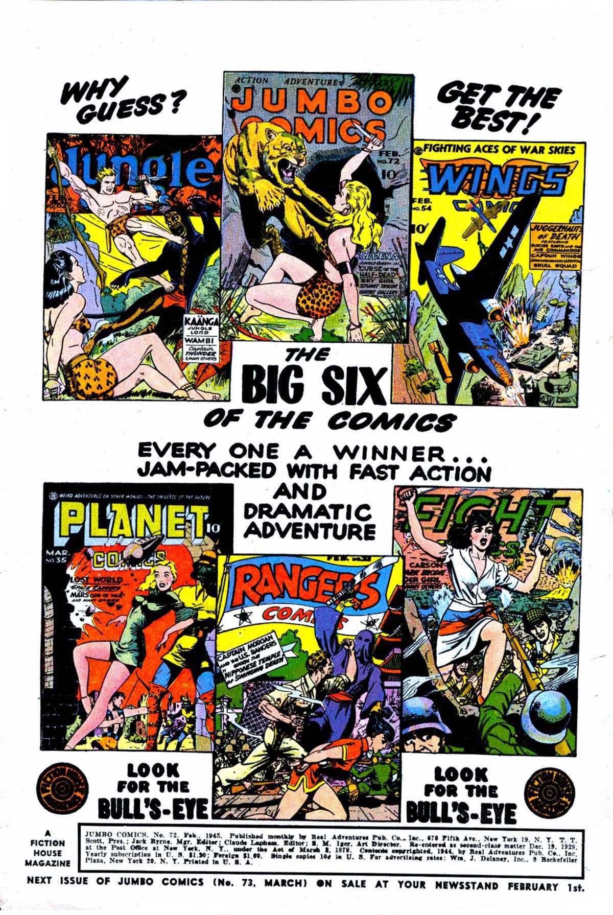 Read online Jumbo Comics comic -  Issue #72 - 2