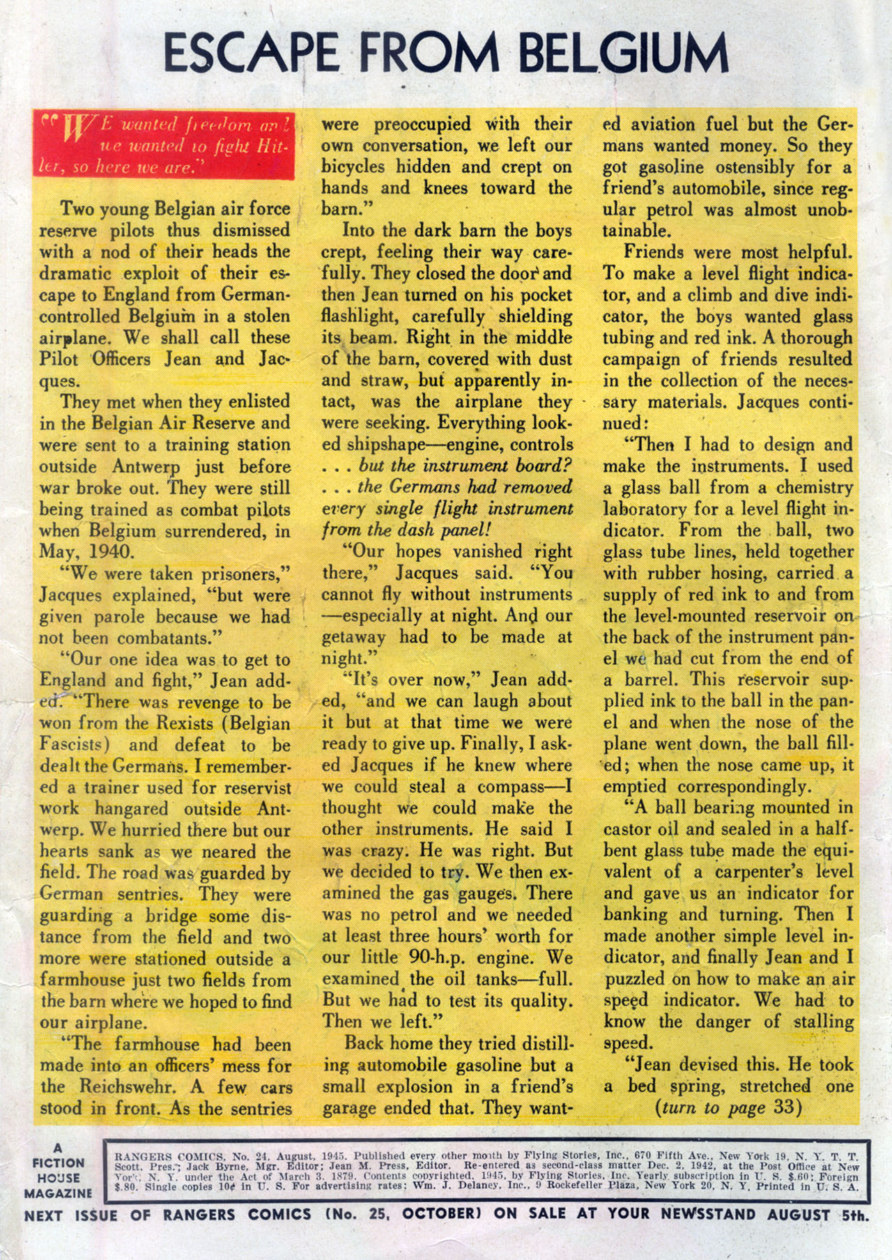 Read online Rangers Comics comic -  Issue #24 - 2