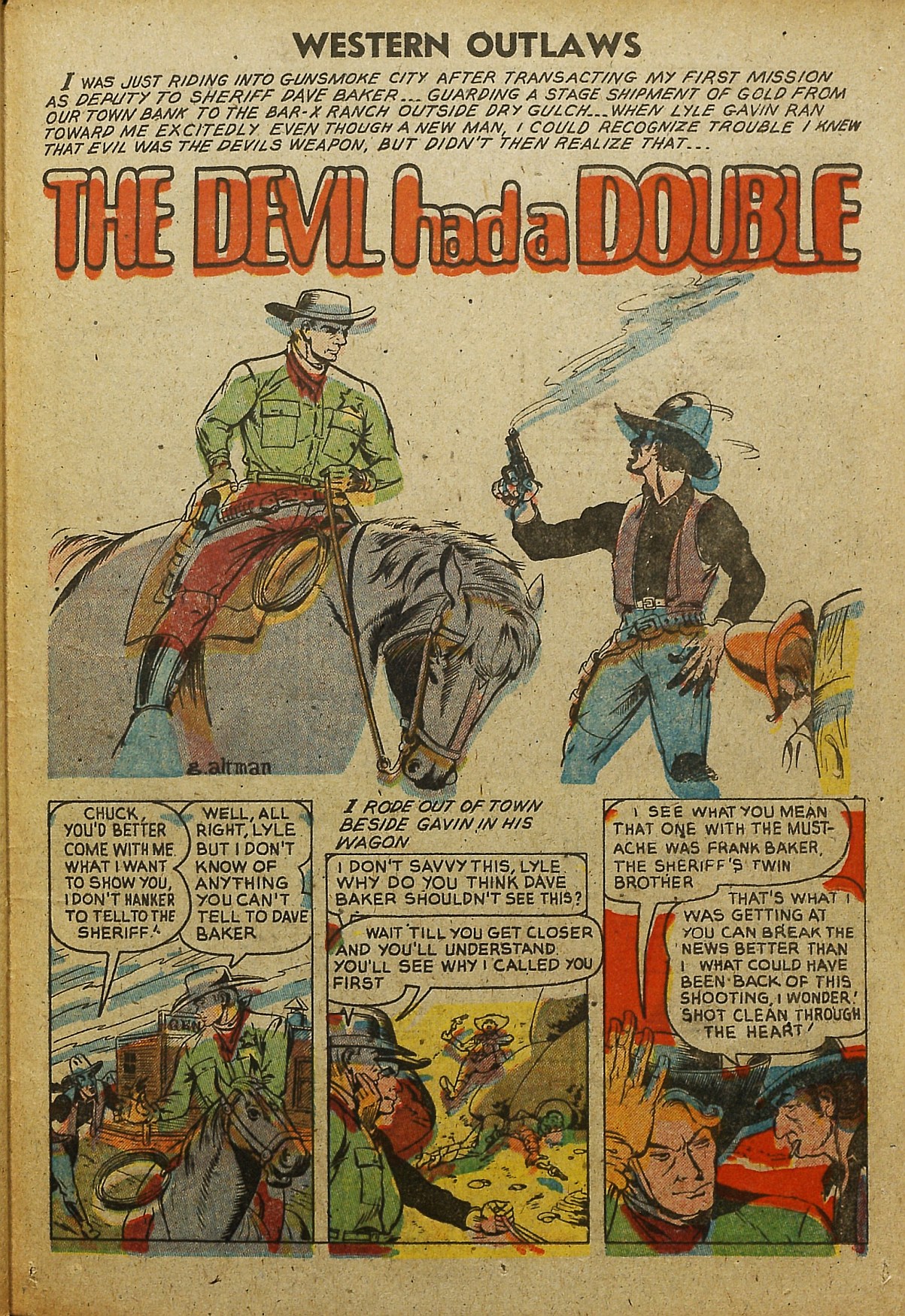 Read online Western Outlaws (1948) comic -  Issue #20 - 25