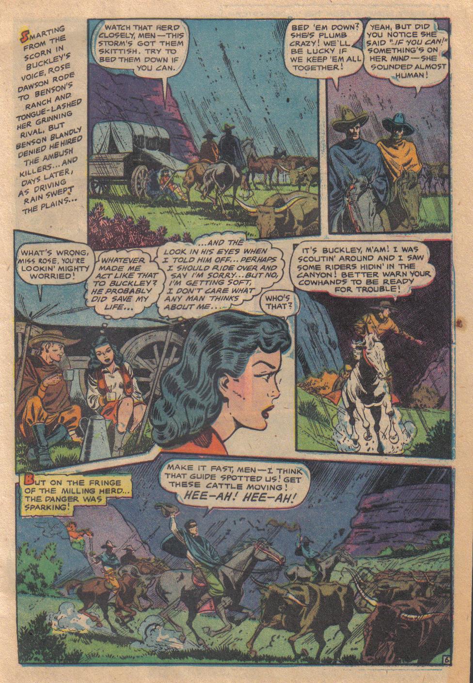 Read online Cowgirl Romances (1950) comic -  Issue #6 - 9