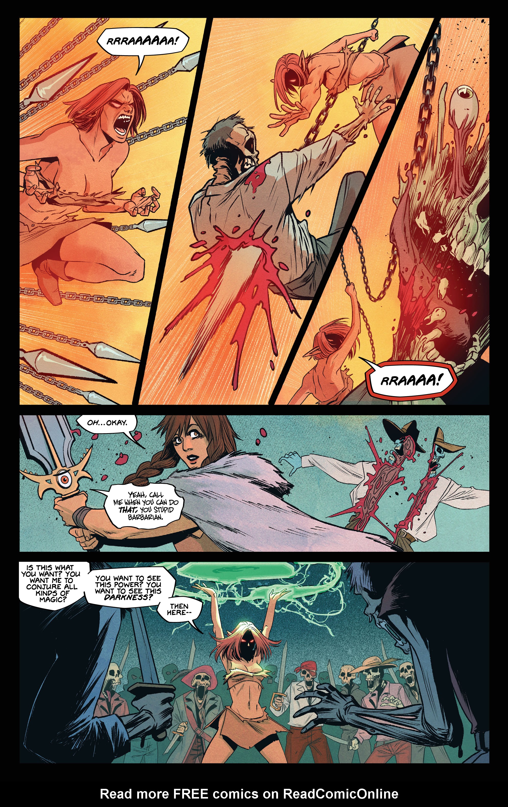 Read online Queen of Swords: A Barbaric Story comic -  Issue #1 - 8