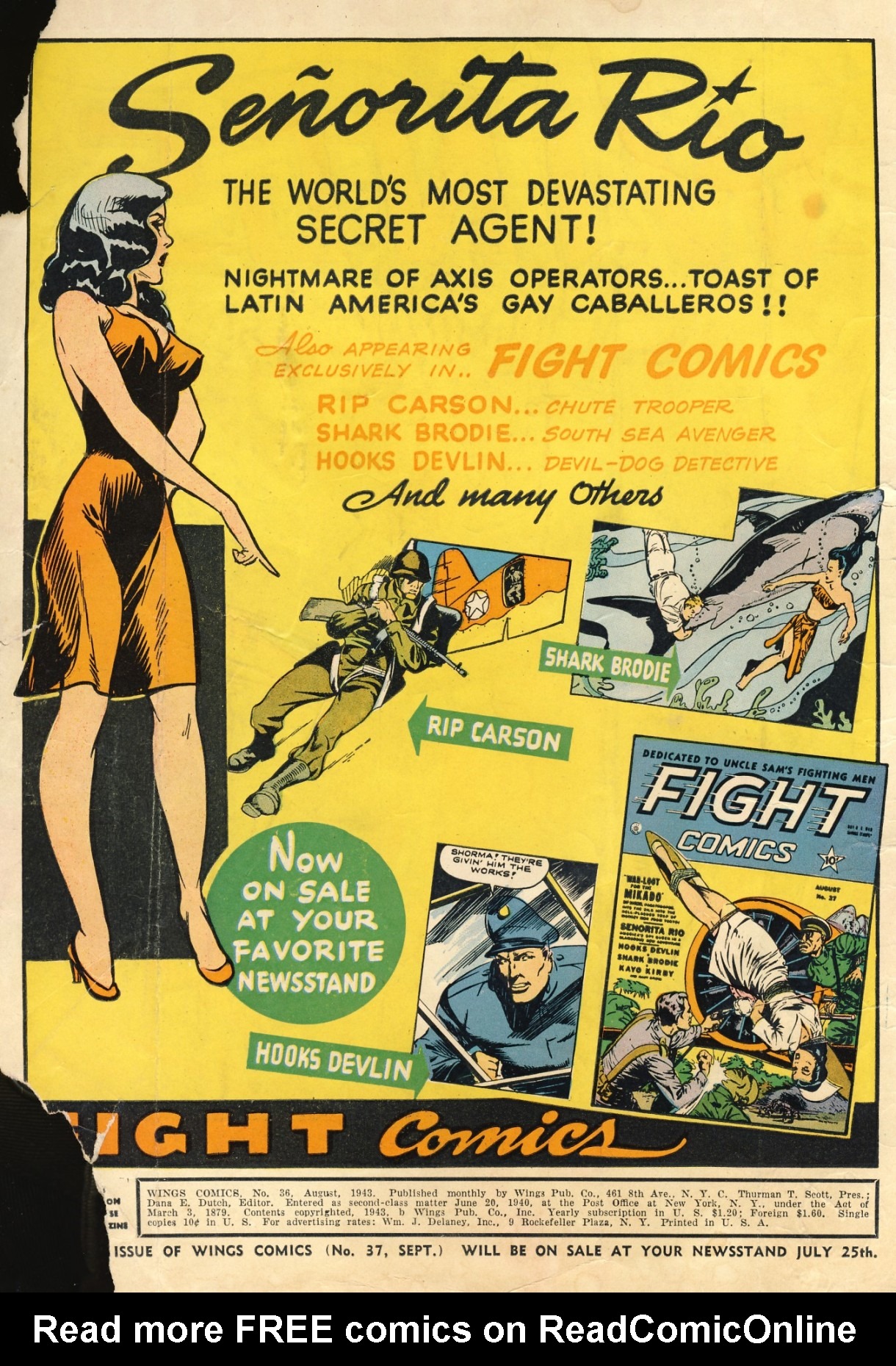 Read online Wings Comics comic -  Issue #36 - 2