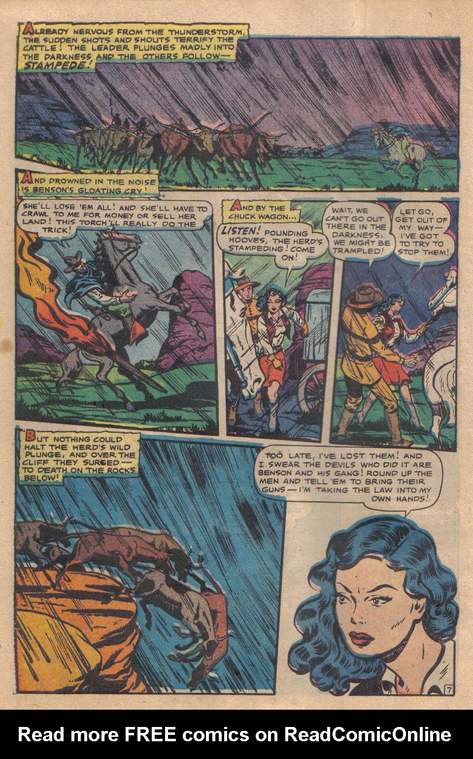 Read online Cowgirl Romances (1950) comic -  Issue #6 - 10