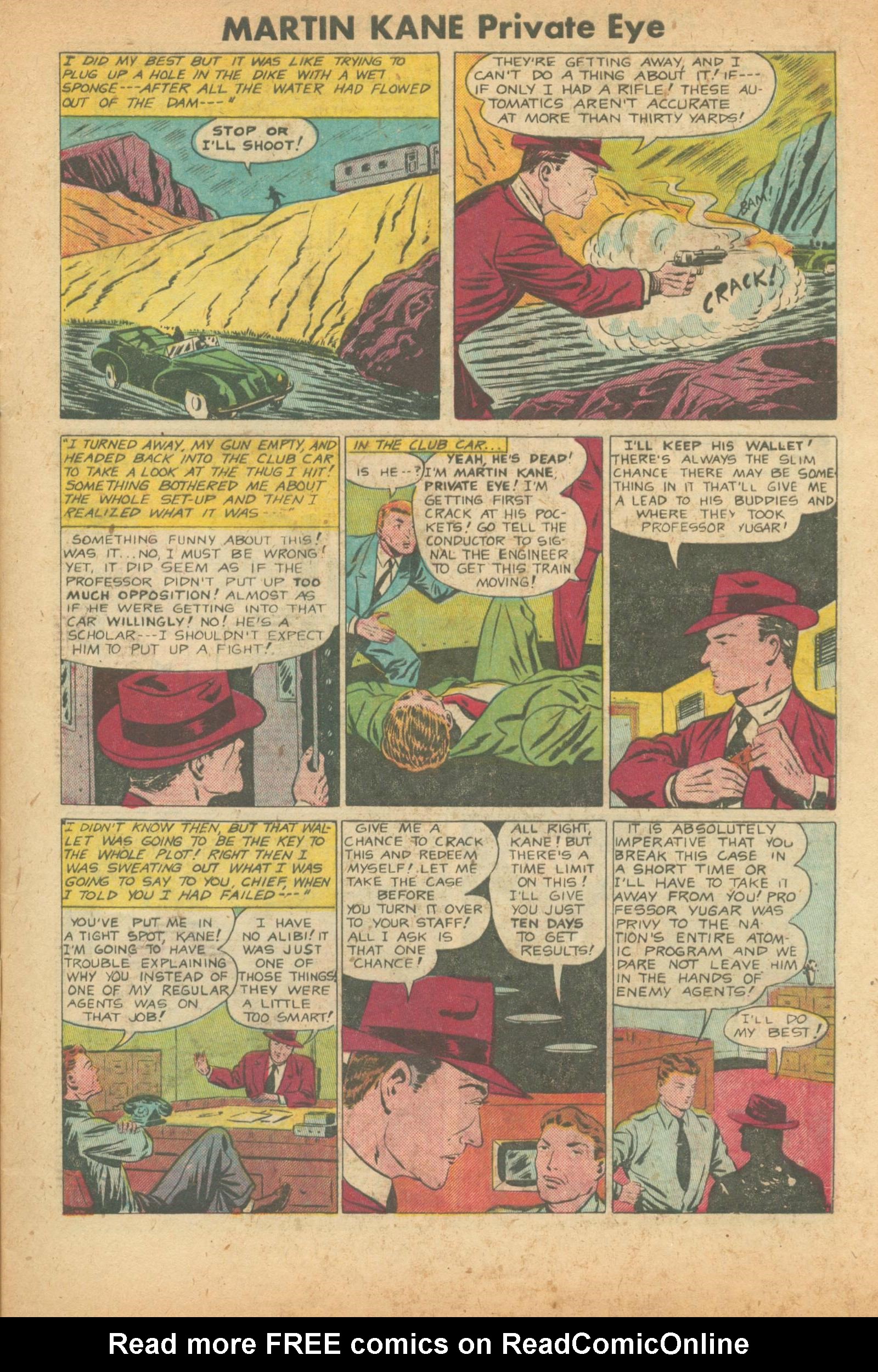 Read online Martin Kane, Private Eye comic -  Issue #2 - 5