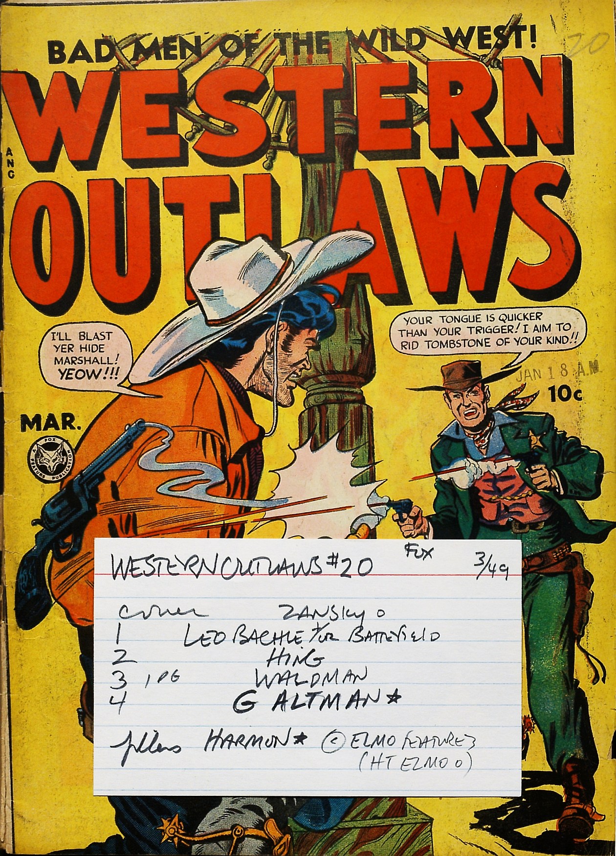 Read online Western Outlaws (1948) comic -  Issue #20 - 37