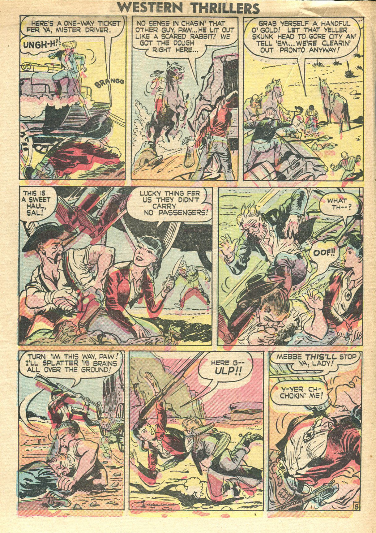 Read online Western Thrillers (1948) comic -  Issue #1 - 20