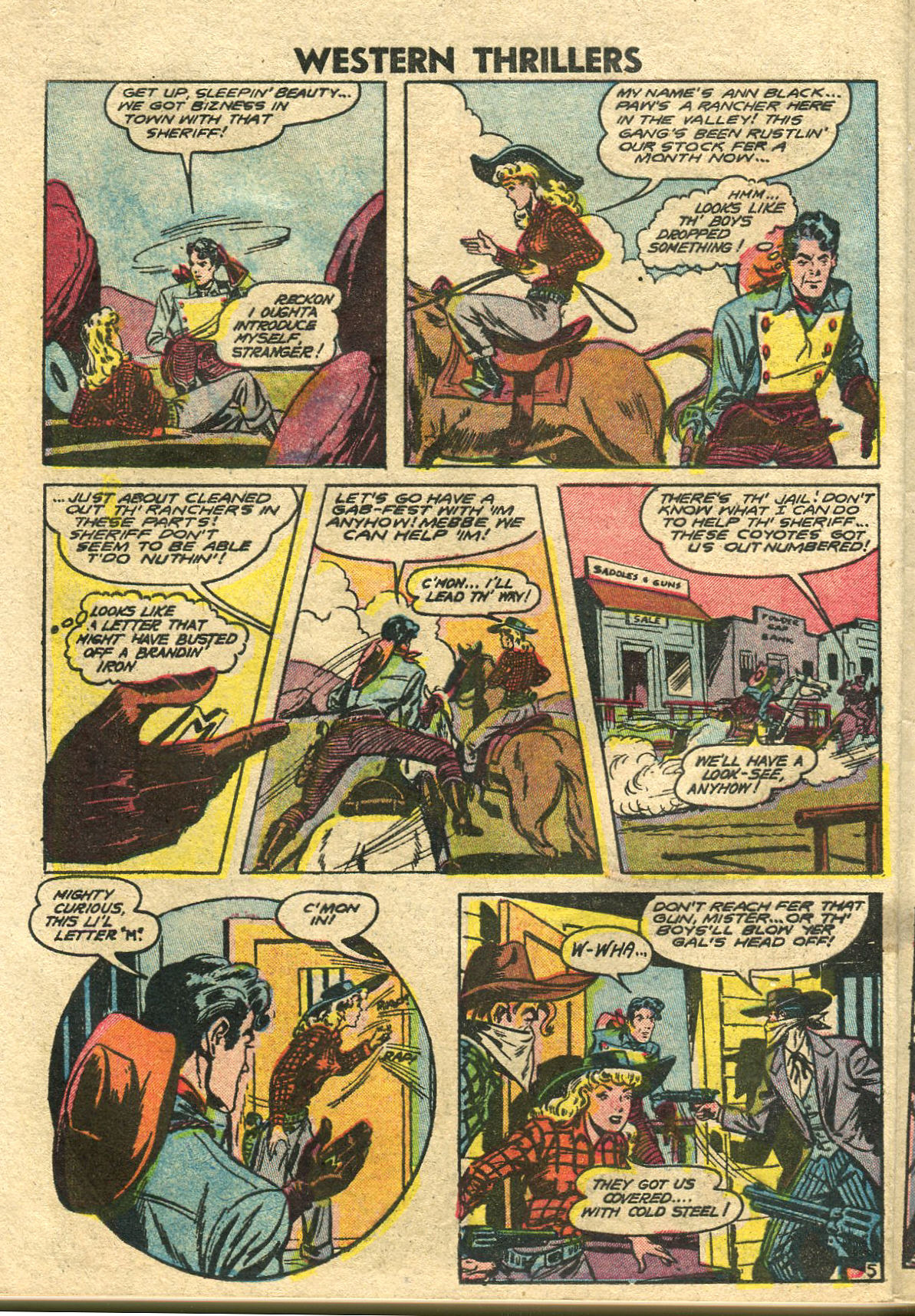 Read online Western Thrillers (1948) comic -  Issue #3 - 28