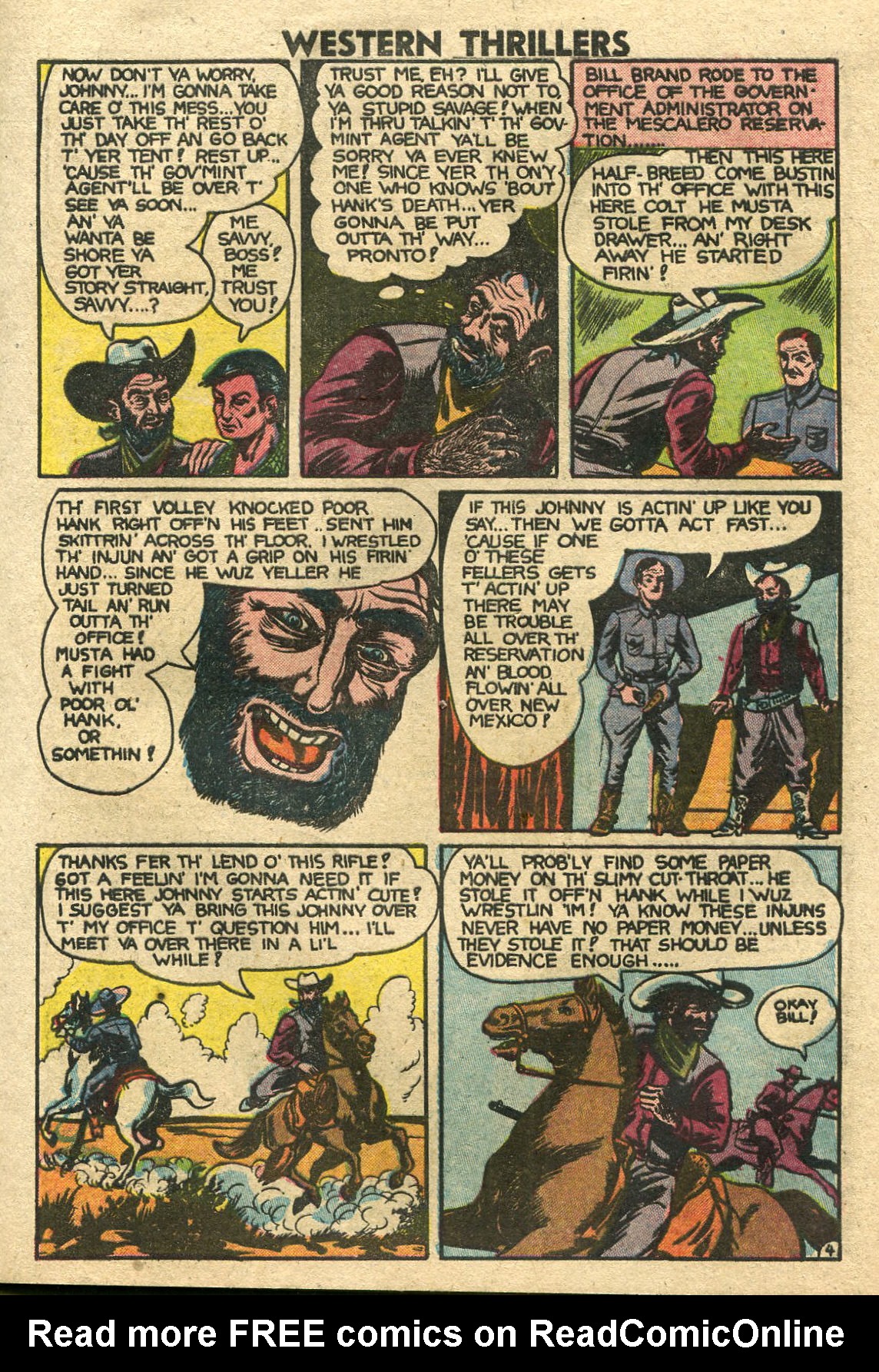 Read online Western Thrillers (1948) comic -  Issue #3 - 5