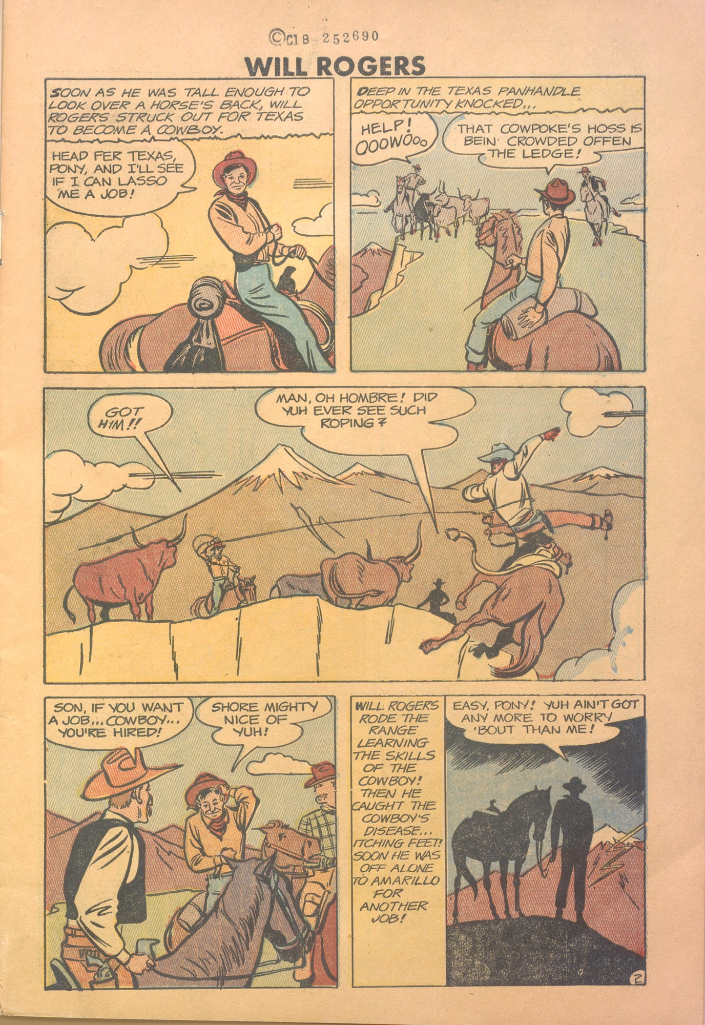 Read online Will Rogers Western comic -  Issue #5 - 3