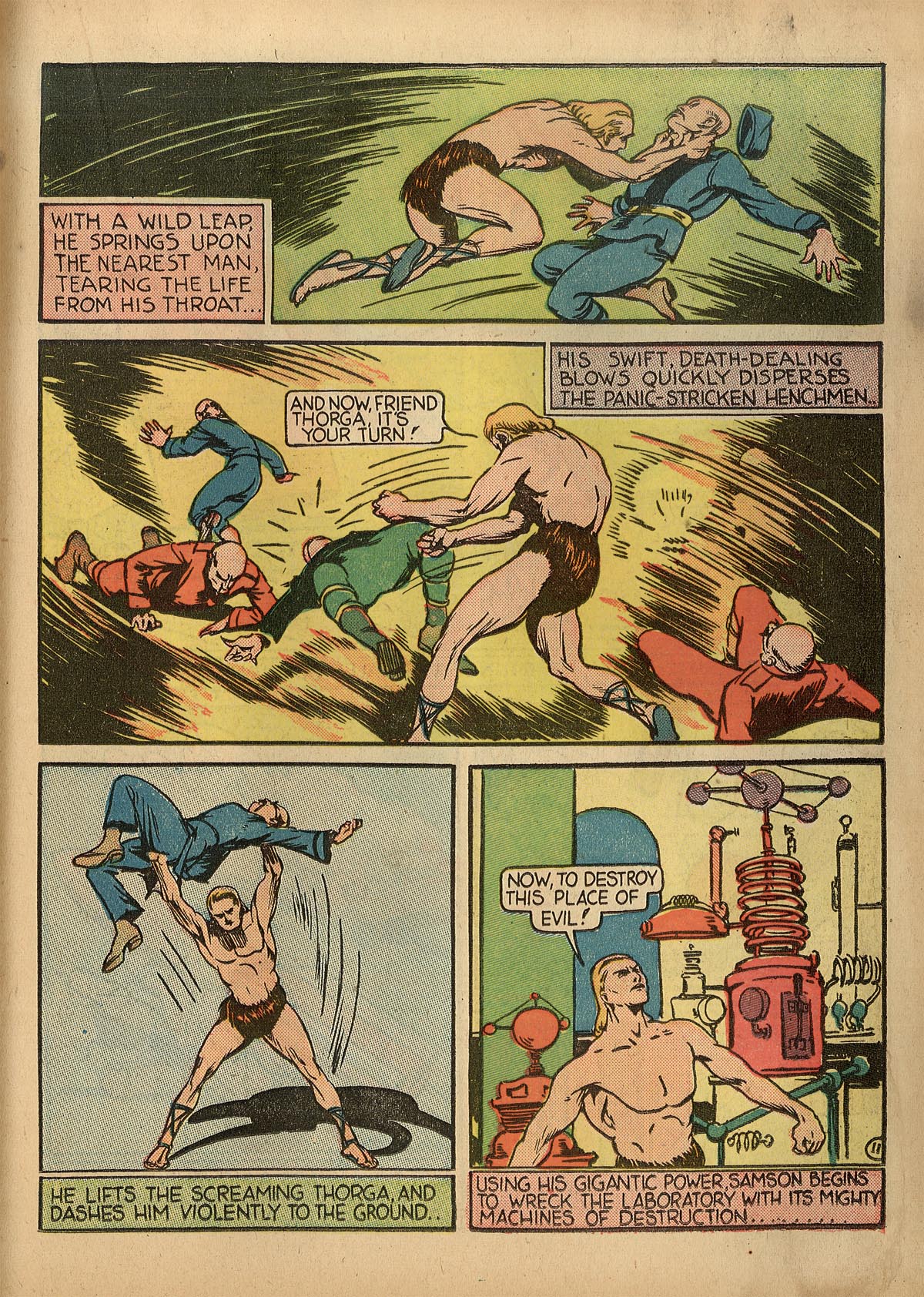 Read online Samson (1940) comic -  Issue #1 - 28