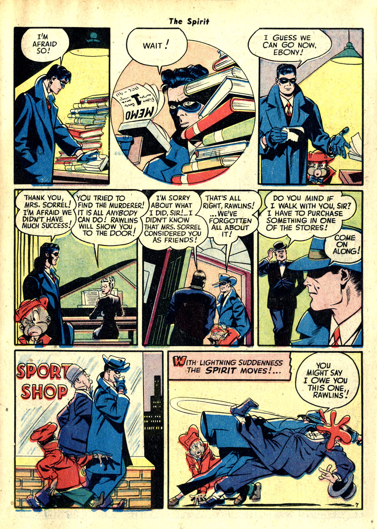 Read online The Spirit (1944) comic -  Issue #10 - 17