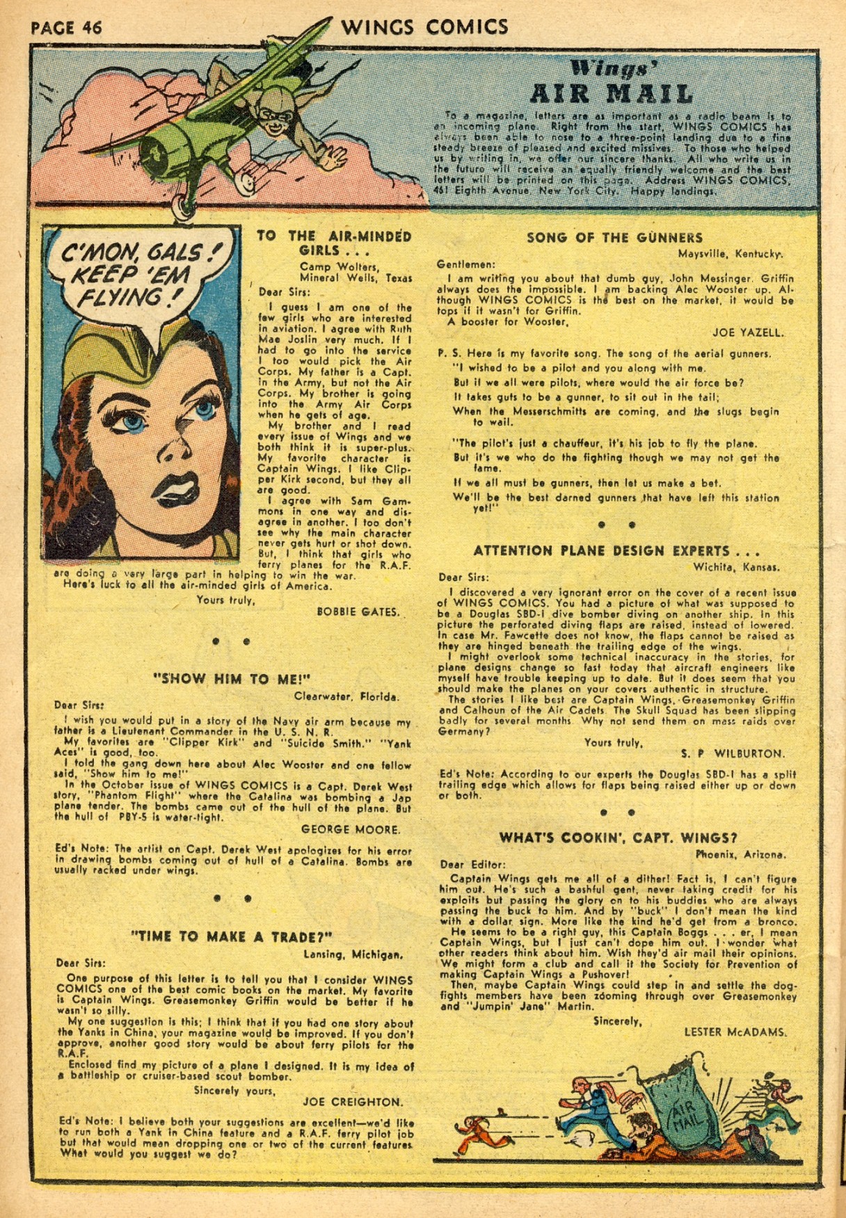 Read online Wings Comics comic -  Issue #29 - 48