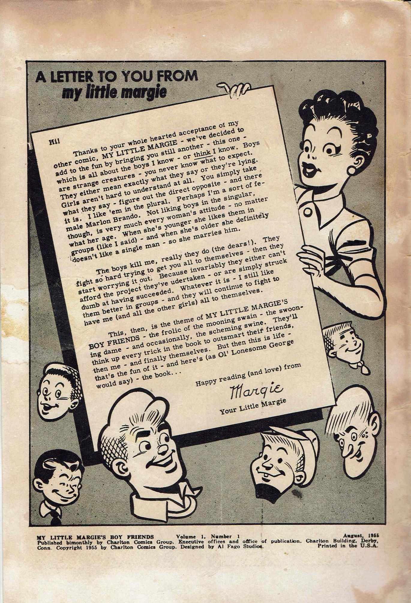 Read online My Little Margie's Boy Friends comic -  Issue #1 - 2
