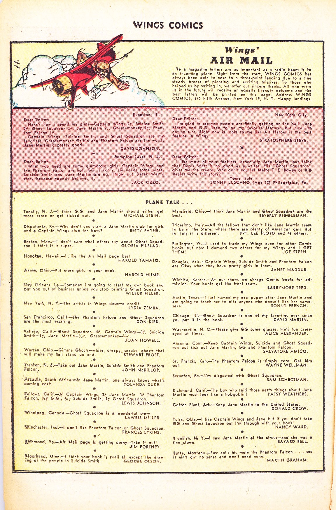 Read online Wings Comics comic -  Issue #74 - 36