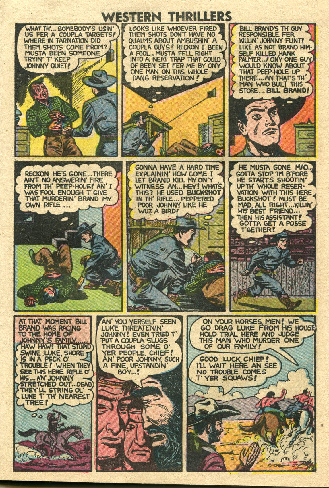 Read online Western Thrillers (1948) comic -  Issue #3 - 9