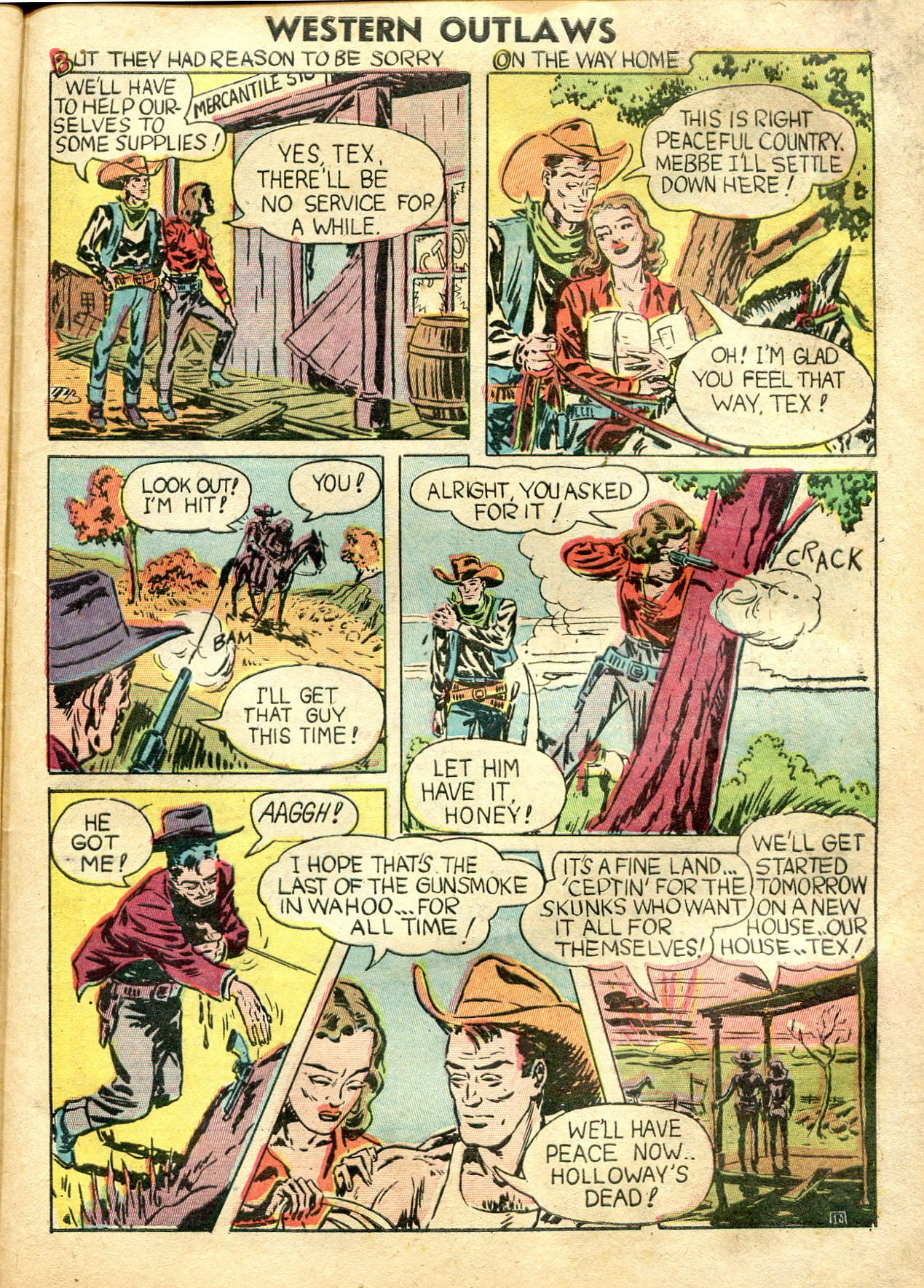 Read online Western Outlaws (1948) comic -  Issue #18 - 34