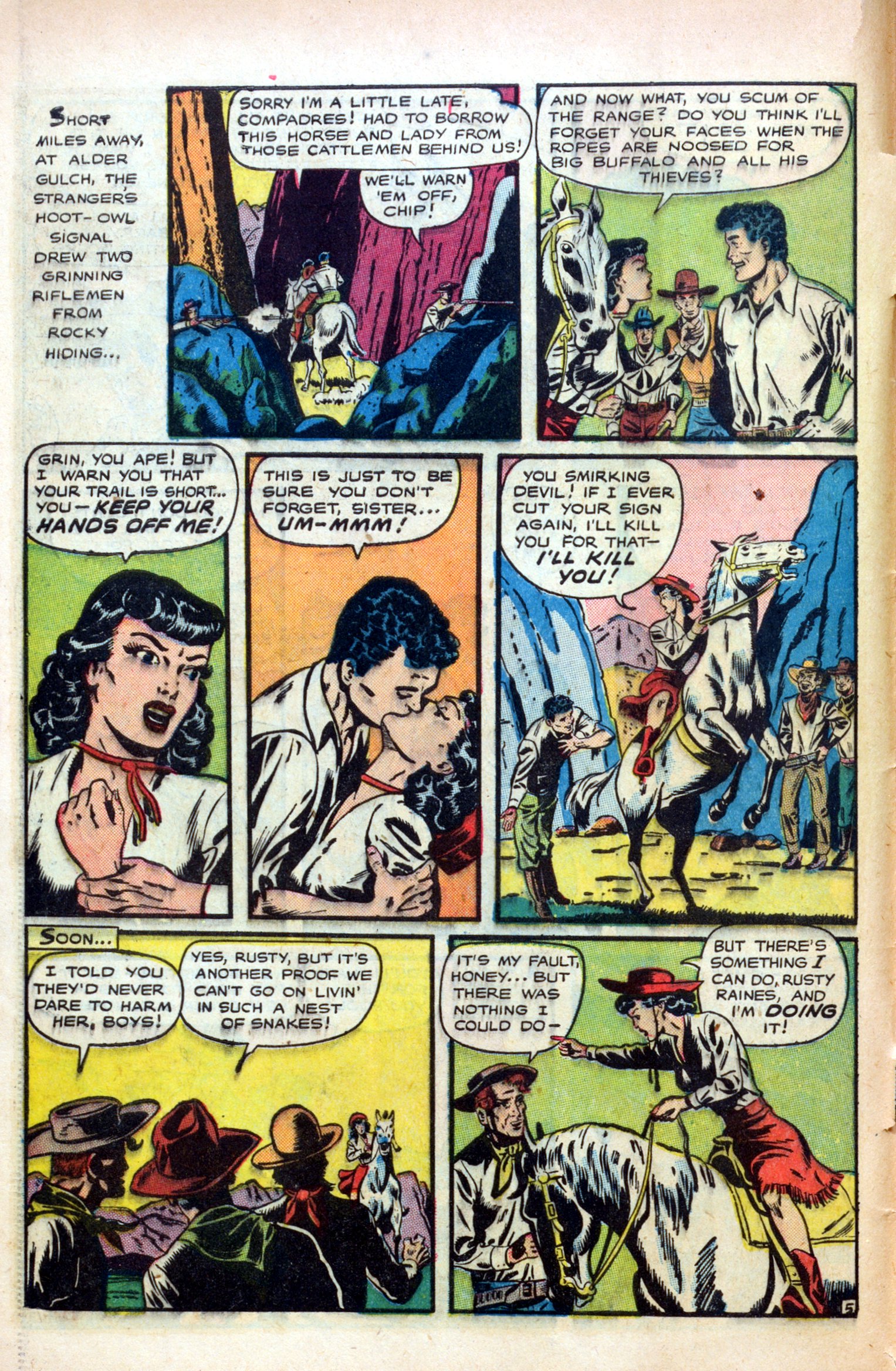 Read online Cowgirl Romances (1950) comic -  Issue #1 - 8