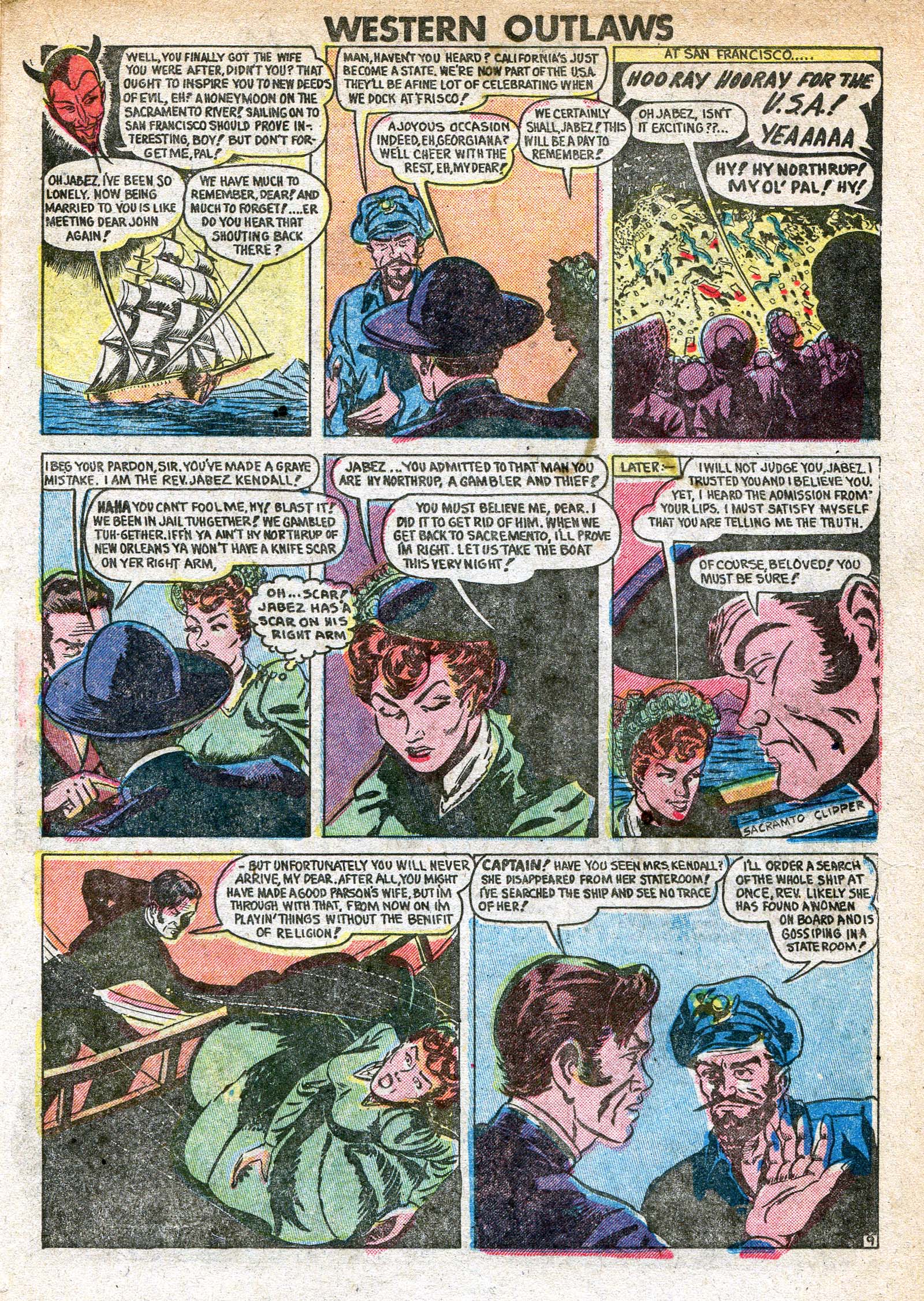 Read online Western Outlaws (1948) comic -  Issue #19 - 20