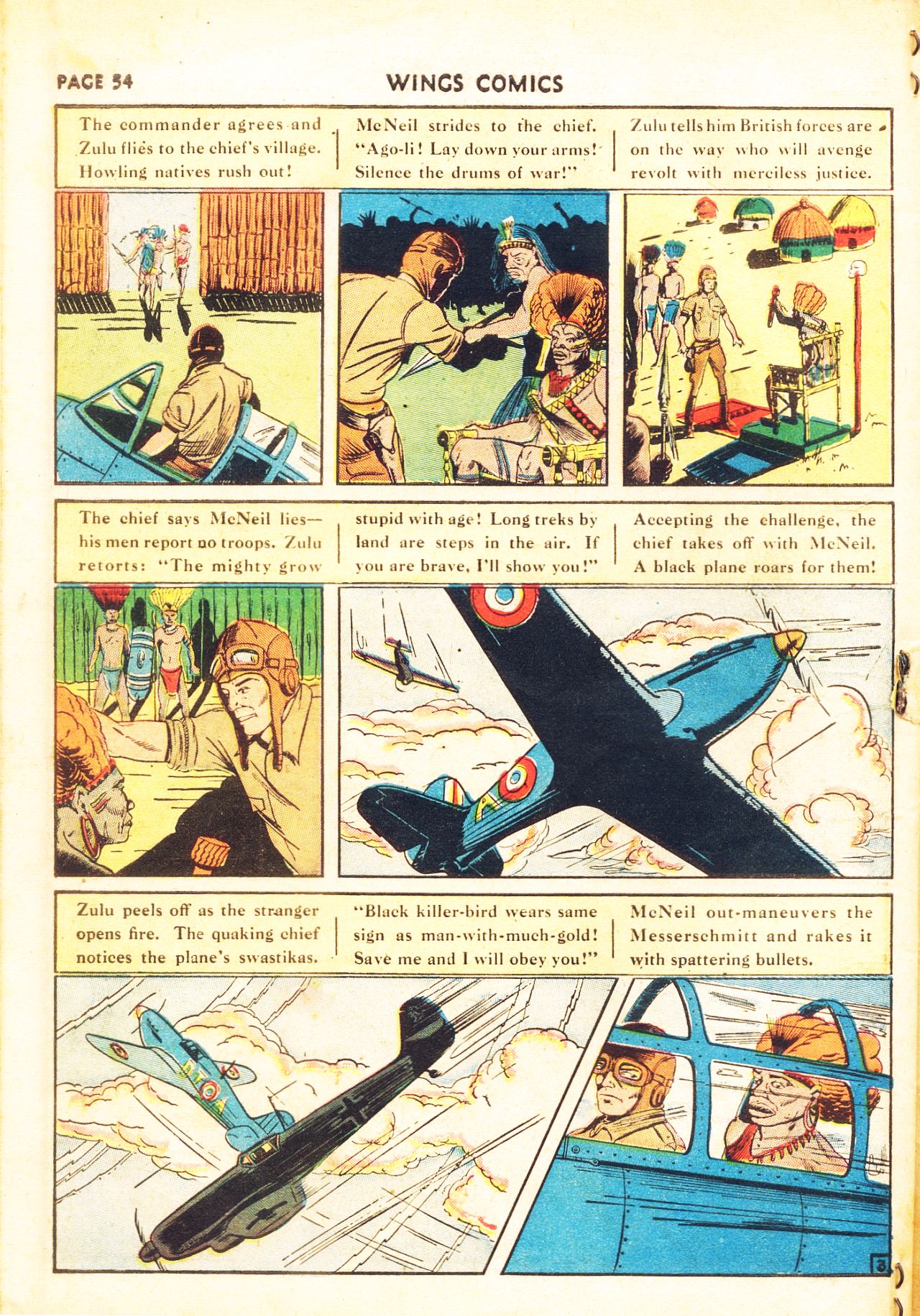 Read online Wings Comics comic -  Issue #11 - 56