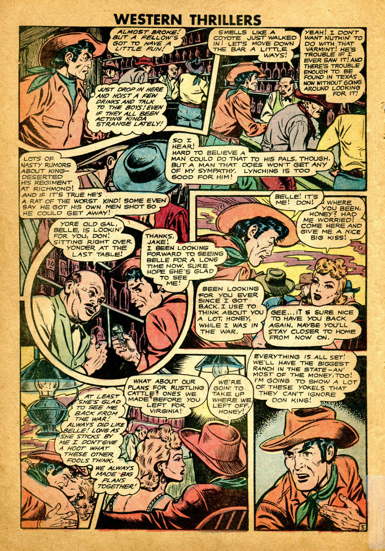 Read online Western Thrillers (1948) comic -  Issue #5 - 16