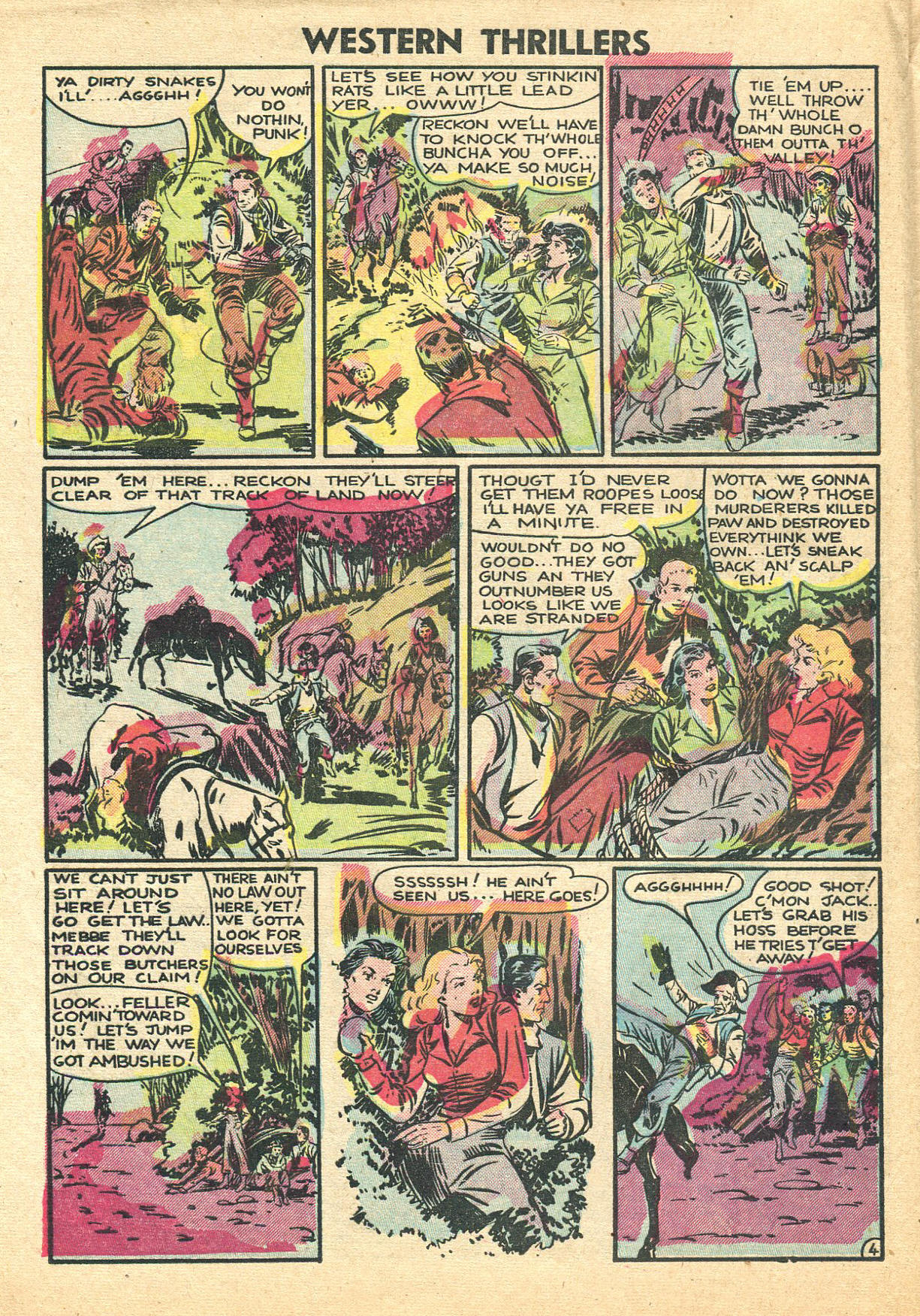 Read online Western Thrillers (1948) comic -  Issue #1 - 28